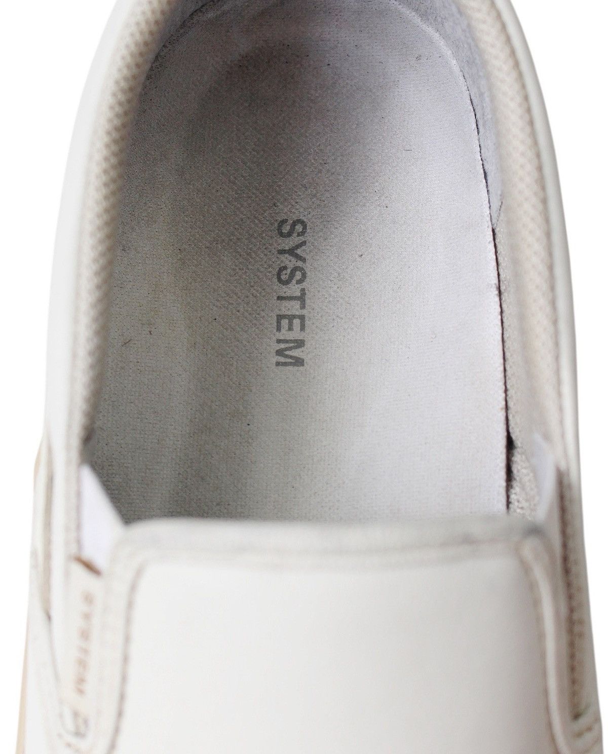 Vintage FW2017 SYSTEM LEATHER SLIP-ON SNEAKERS WITH RUBBER TOE CAP Size US 7.5 / EU 40-41 - 6 Thumbnail