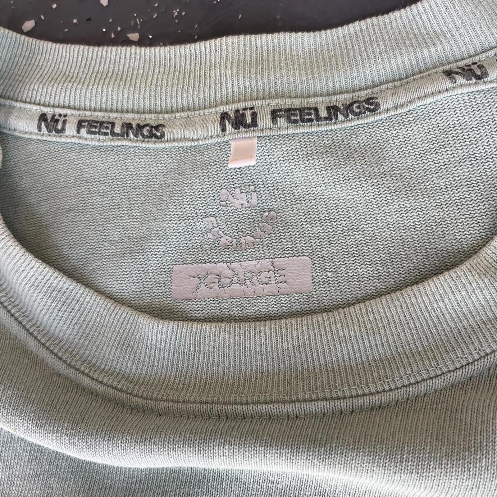 Designer Nu Feelings turquoise tee 👕 Size US XL / EU 56 / 4 - 3 Thumbnail