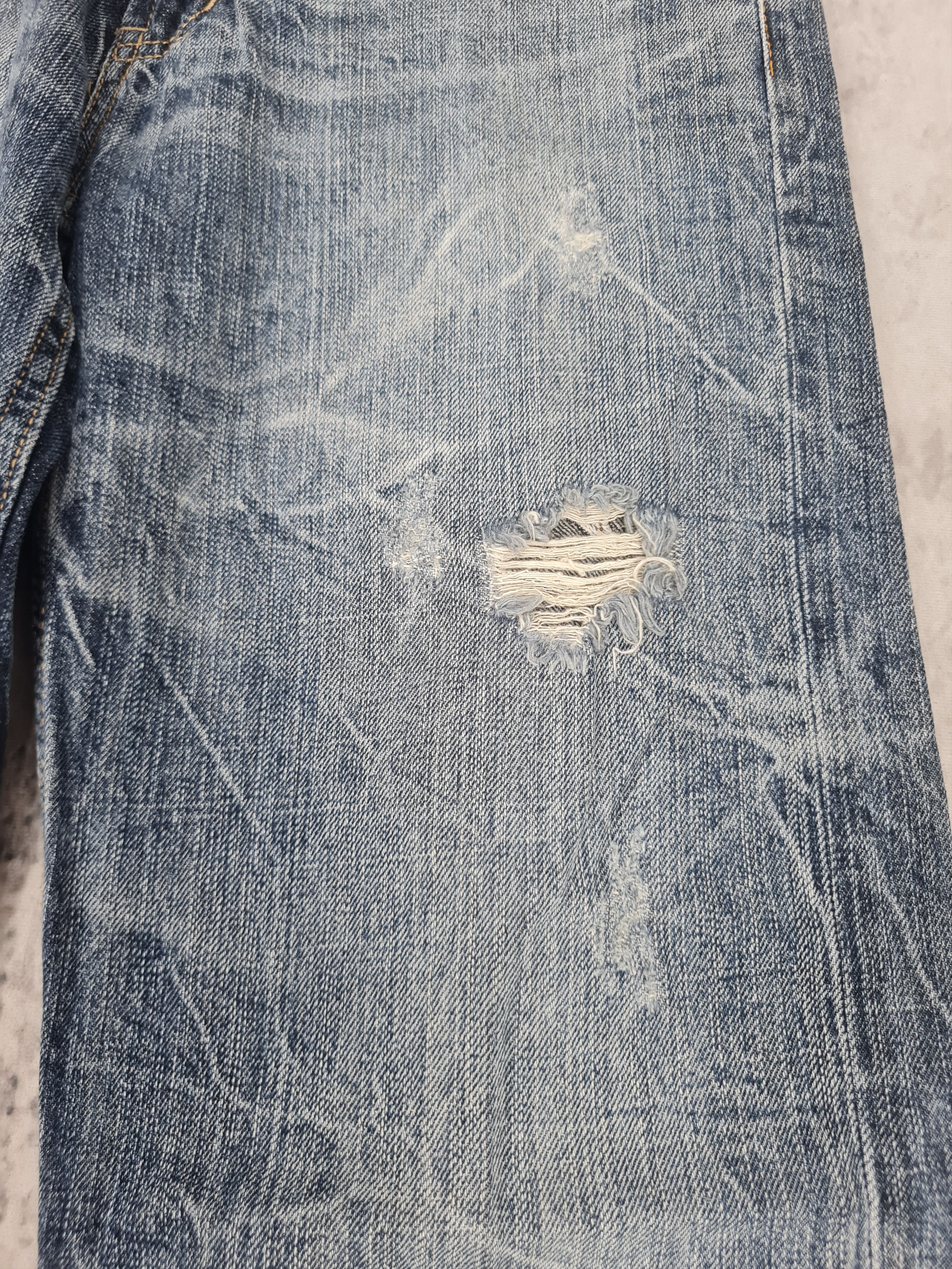 Japanese Brand Sirmione Embroider Skull Stone Wash Jeans 29x32.5 JB0160 Size US 29 - 6 Thumbnail