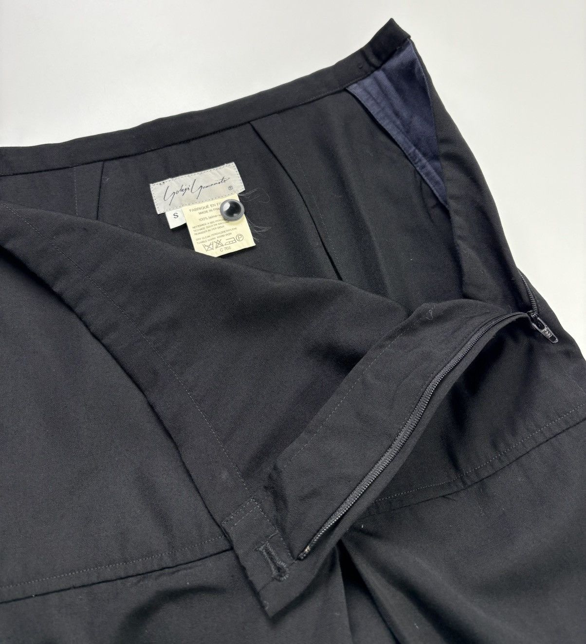 Yohji Yamamoto Avant Garde 80’s Yohji Yamamoto Wool Pleated Long Skirt Size 31" - 4 Thumbnail