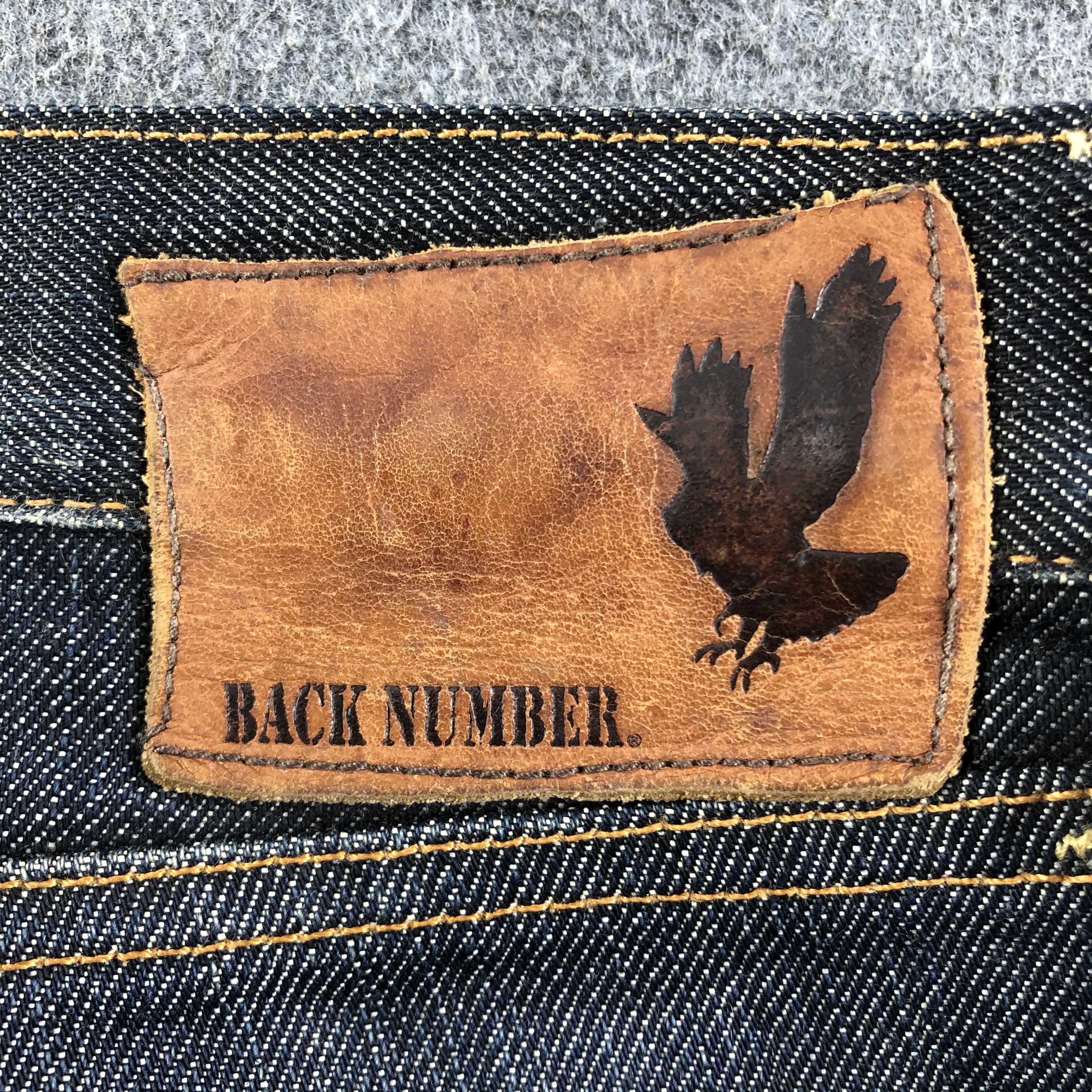 Japanese Brand Back Number Selvedge Jeans Faded Blue Denim -J2809 Size US 30 / EU 46 - 5 Thumbnail