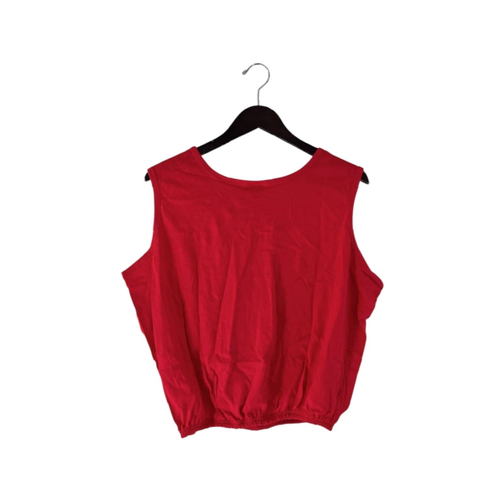 Vintage VINTAGE Don Alleson Crop Tank Womens XL Deadstock NWOT 90s USA Made Red Cotton Sleeveless Crop Tank Womens 90s Vintage Don Alleson Crop Tank Size XL / US 12-14 / IT 48-50 - 6 Thumbnail