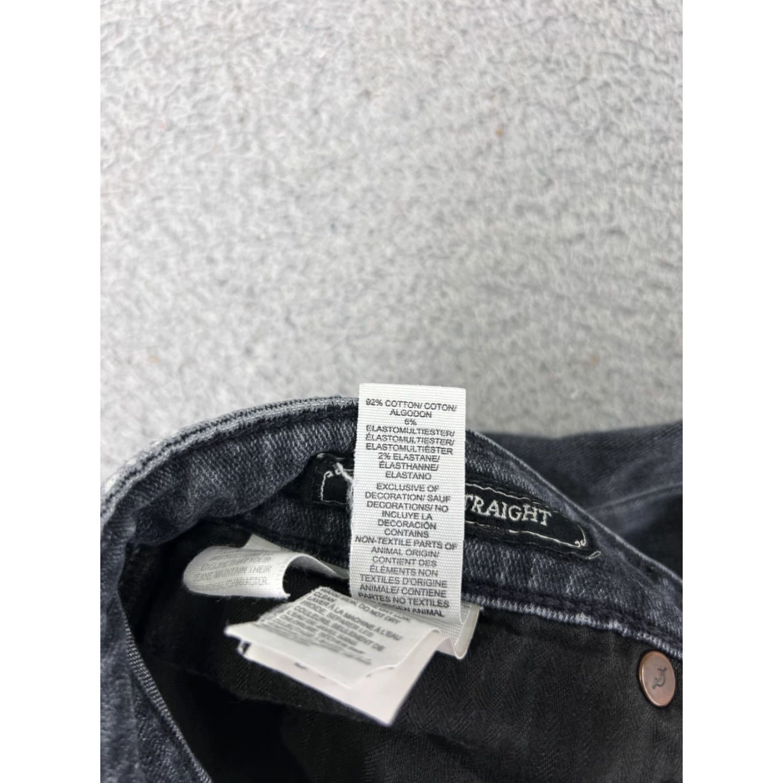 Lucky Brand Lucky Brand Jeans Womens Black Denim Straight Leg 25x30 Regular 5-Pocket Cotton Blend Low Rise Vintage? No Size 26" / US 2 / IT 38 - 7 Thumbnail