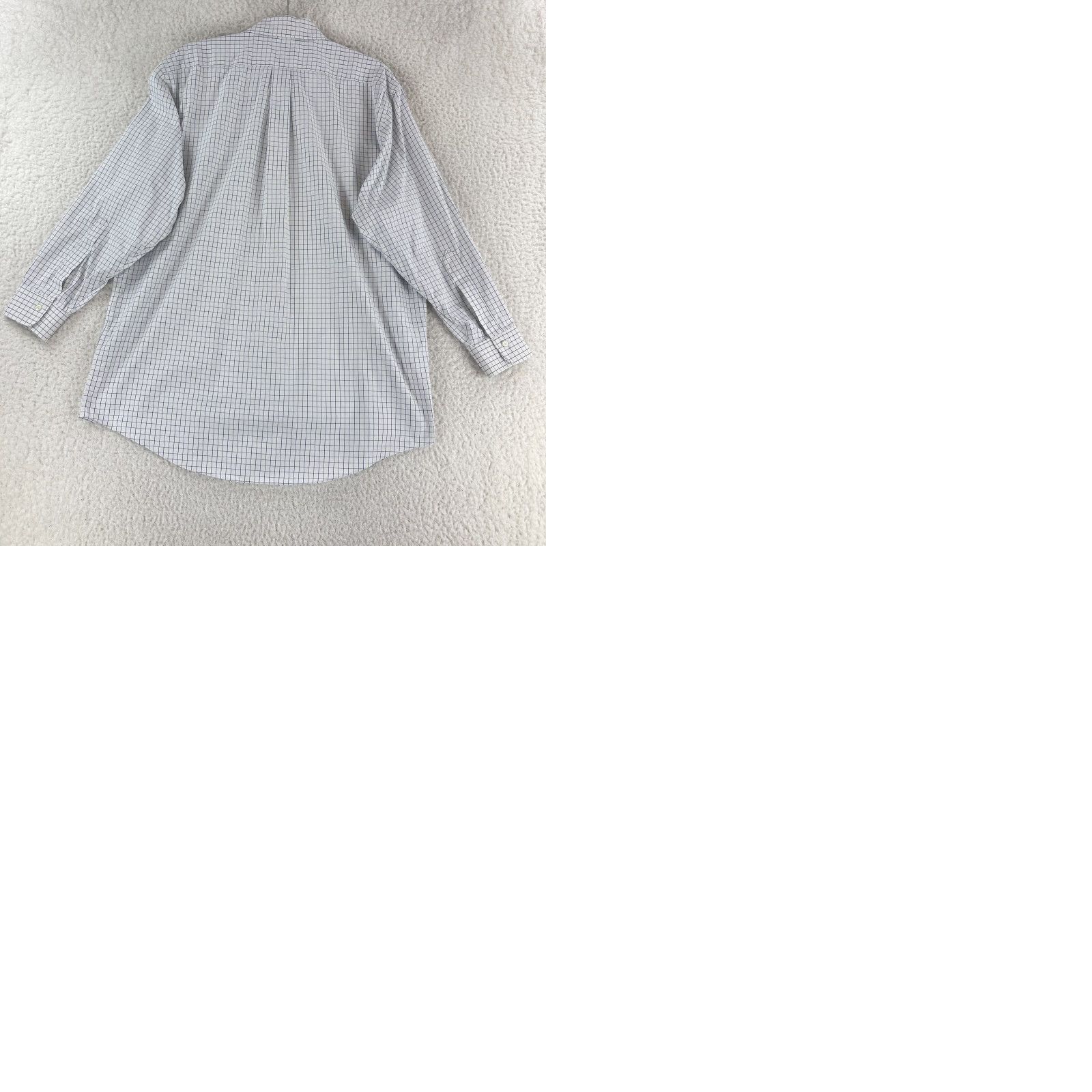 Brooks Brothers Brooks Brothers Madison White Check Button-Down Dress Shirt Mens Large Long Sleeve Shirt Size 42R - 9 Thumbnail