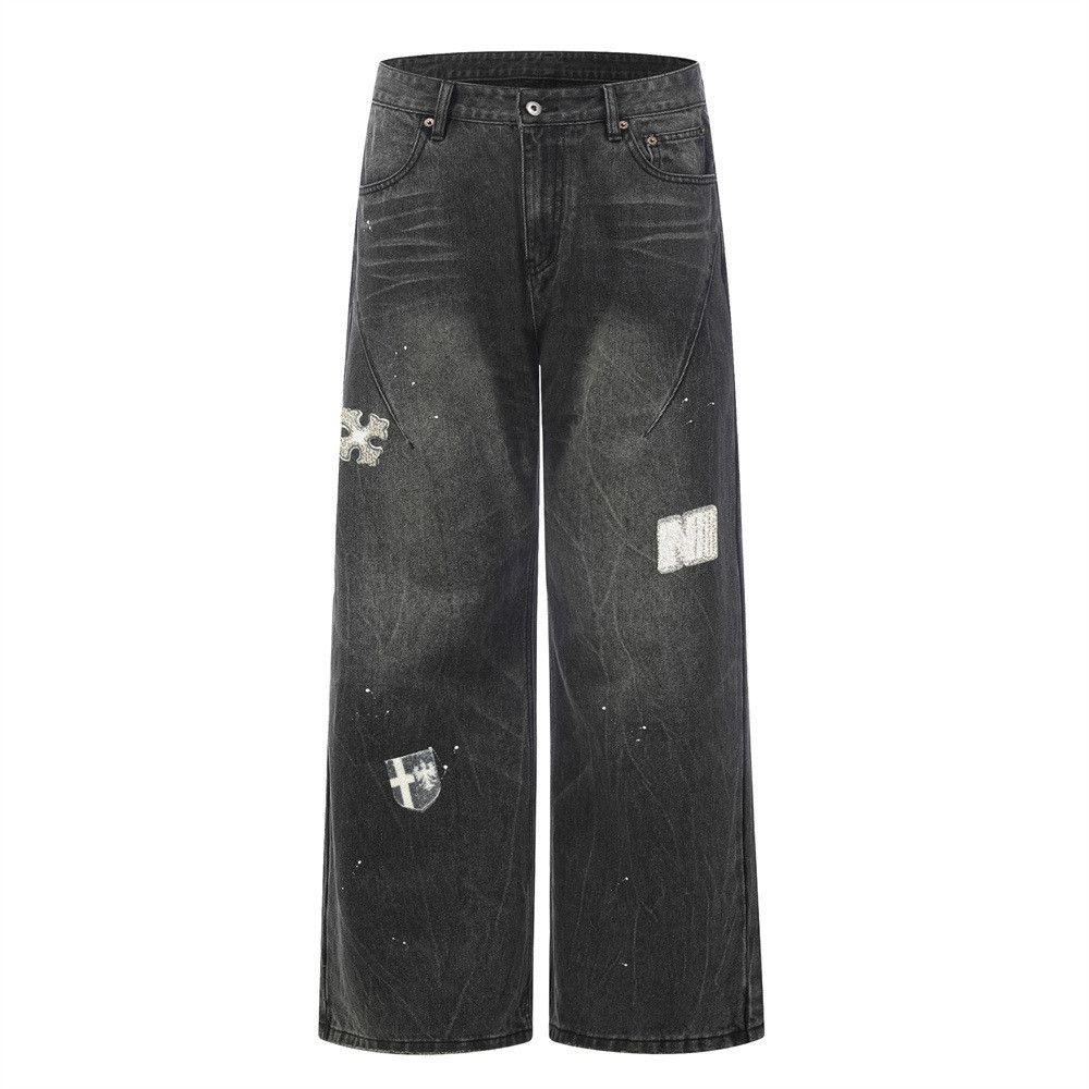Vintage Men's Retro Punk Washed & Distressed Jeans Size US 32 / EU 48 - 1 Thumbnail