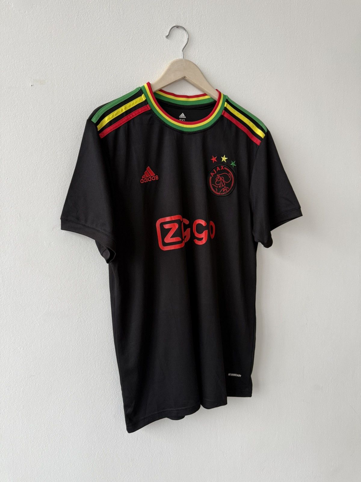 Adidas Adidas Ajax Amsterdam Bob Marley 2021 Third Jersey Size US XXL / EU 58 / 5 - 3 Thumbnail