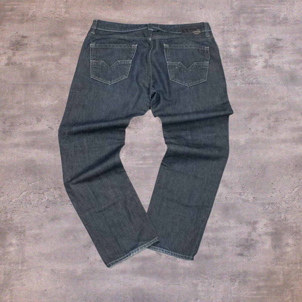 Diesel Y2K 00's Diesel Industry's Indigo Baggy Relax Denim Pant's Size US 36 / EU 52 - 1 Thumbnail
