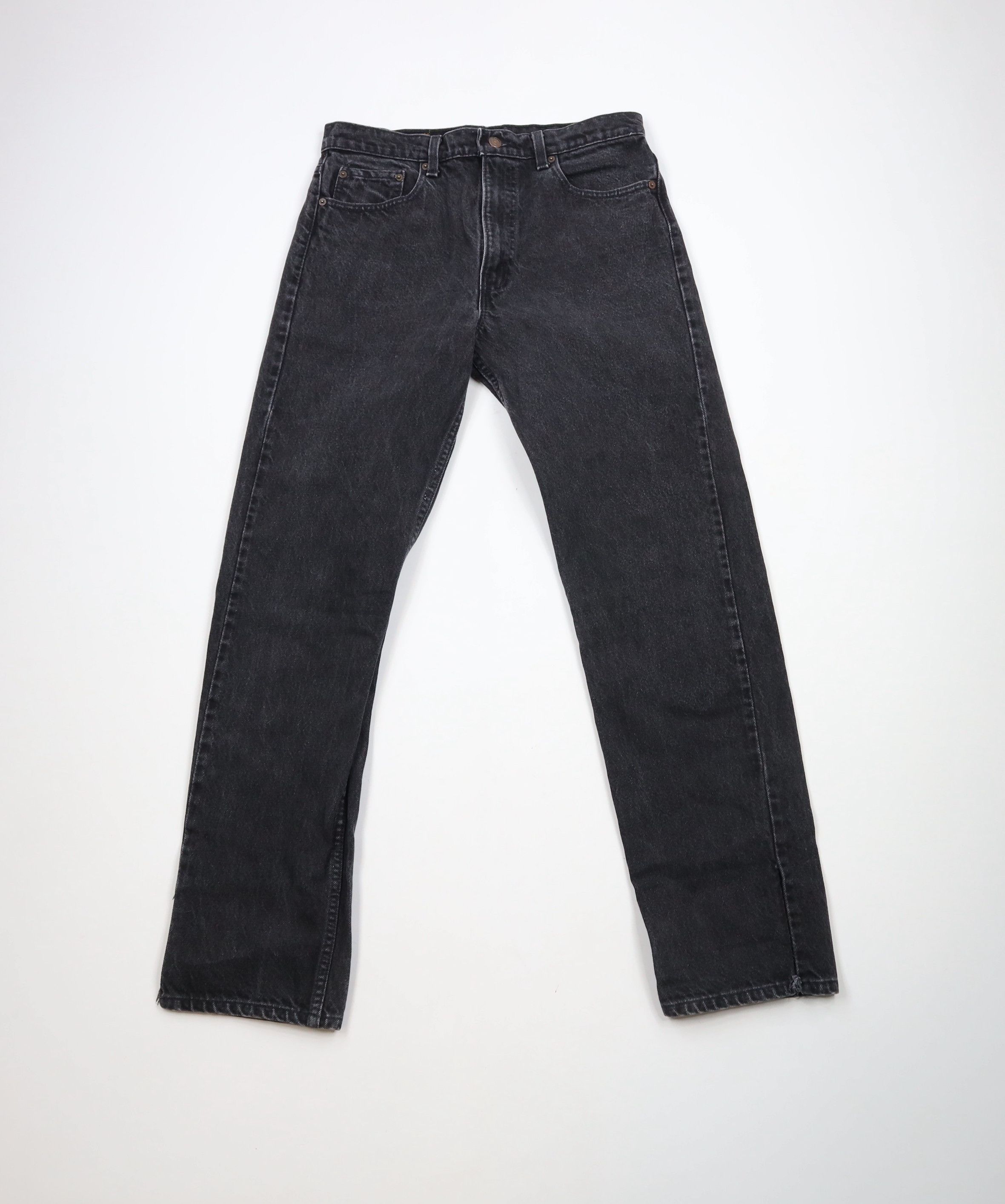 Levi's Vintage 90s Levis 505 Regular Fit Denim Jeans Black USA Size US 32 / EU 48 - 1 Thumbnail