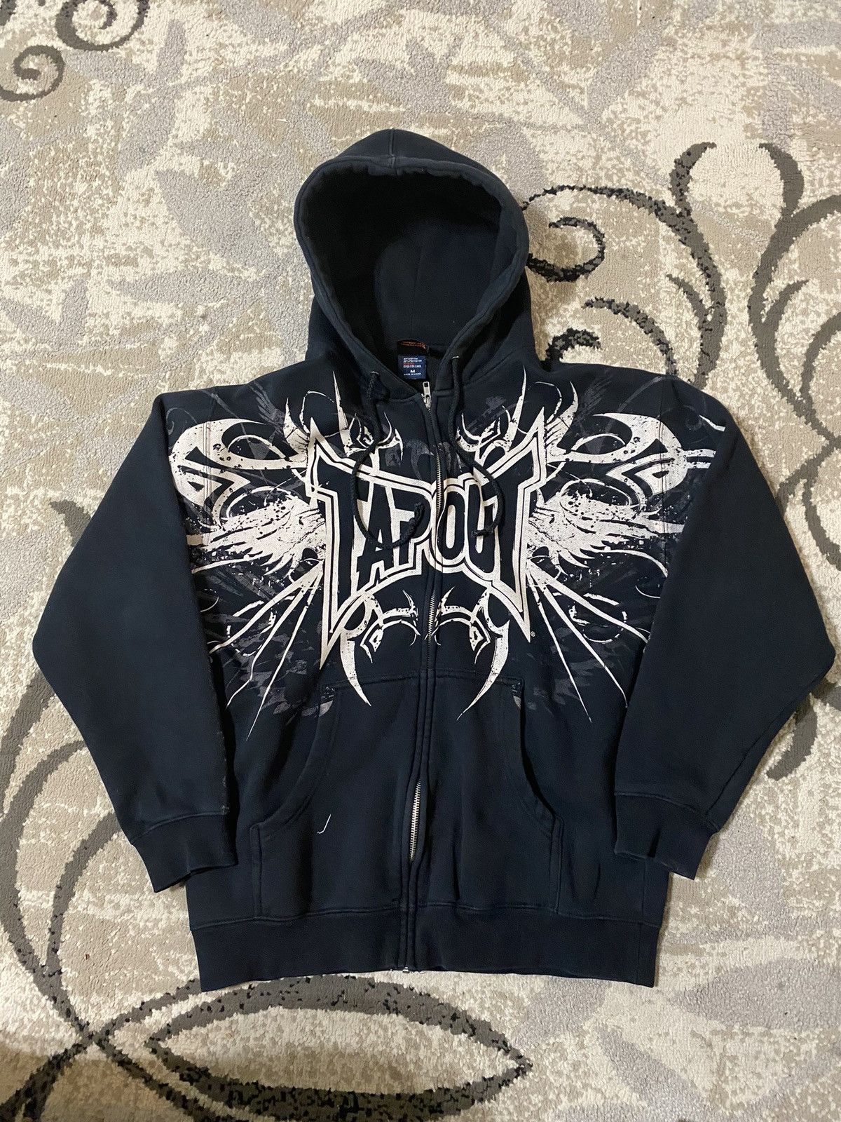 Vintage Tapout MMA Affliction Opium Style Zip Hoodie | Grailed