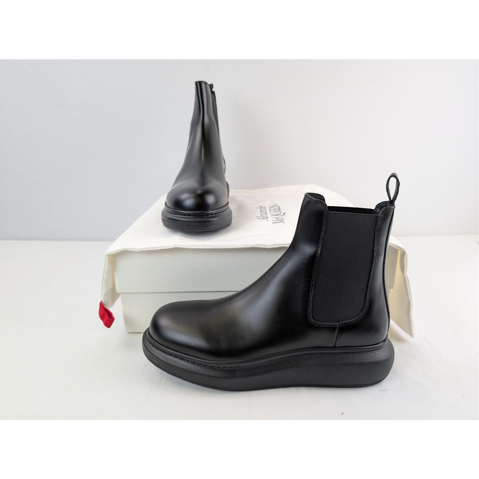 Alexander McQueen o1rshd1 New Liquid Spazzolat Boots in Black 42 Size US 9 / EU 42 - 17 Thumbnail