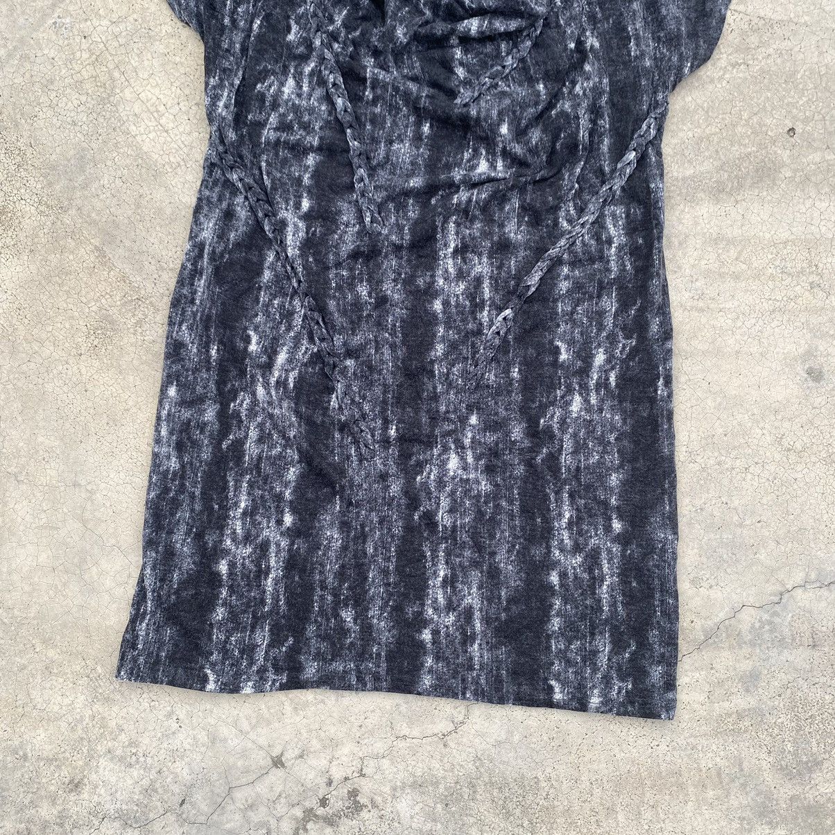 Beauty Beast × If Six Was Nine × Tornado Mart Tornado Mart Distressed Black Cowl Neck Tee – Size S Size S / US 4 / IT 40 - 4 Thumbnail