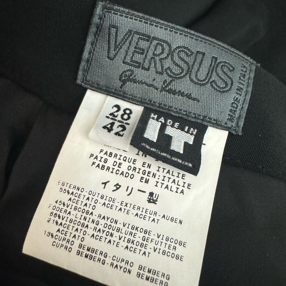 Versus Versace Versus Gianni Versace SZ 42 black embellished skirt suit set Size M / US 6-8 / IT 42-44 - 5 Thumbnail