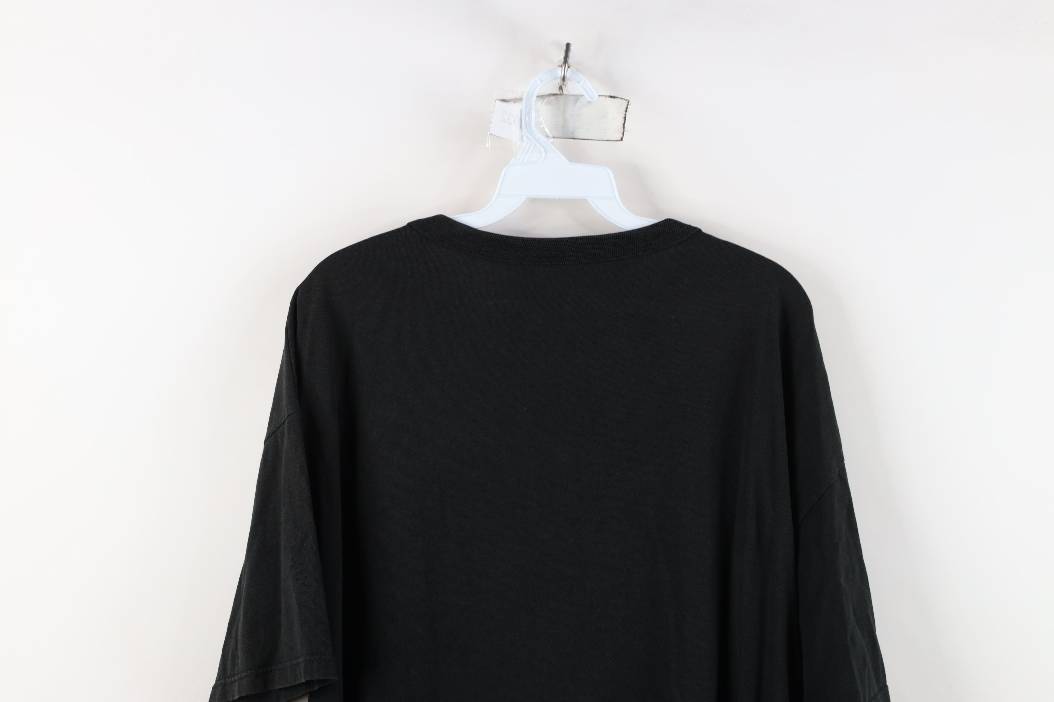 Vintage Vintage 90s Streetwear Heavyweight Cotton T-Shirt Black Size US XXL / EU 58 / 5 - 12 Thumbnail