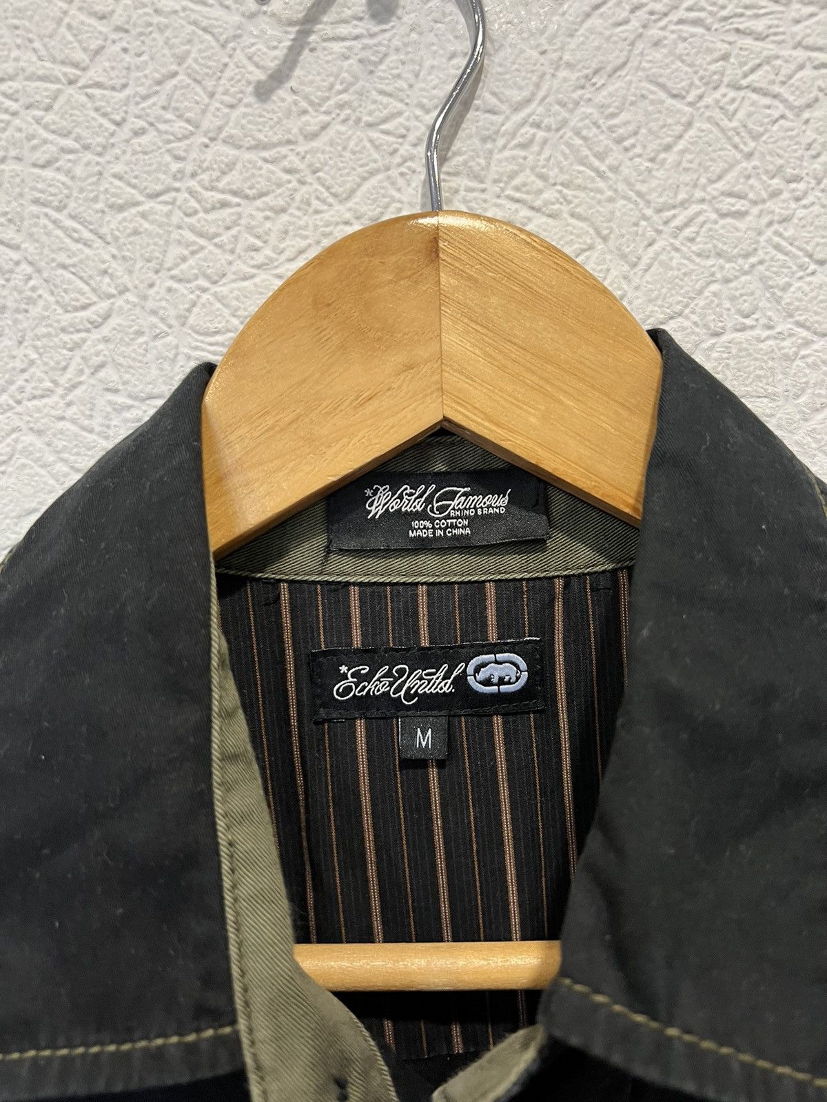 Ecko Unltd. Vintage Ecko Enltd. Black Avant Garde Shirt Size US M / EU 48-50 / 2 - 4 Thumbnail