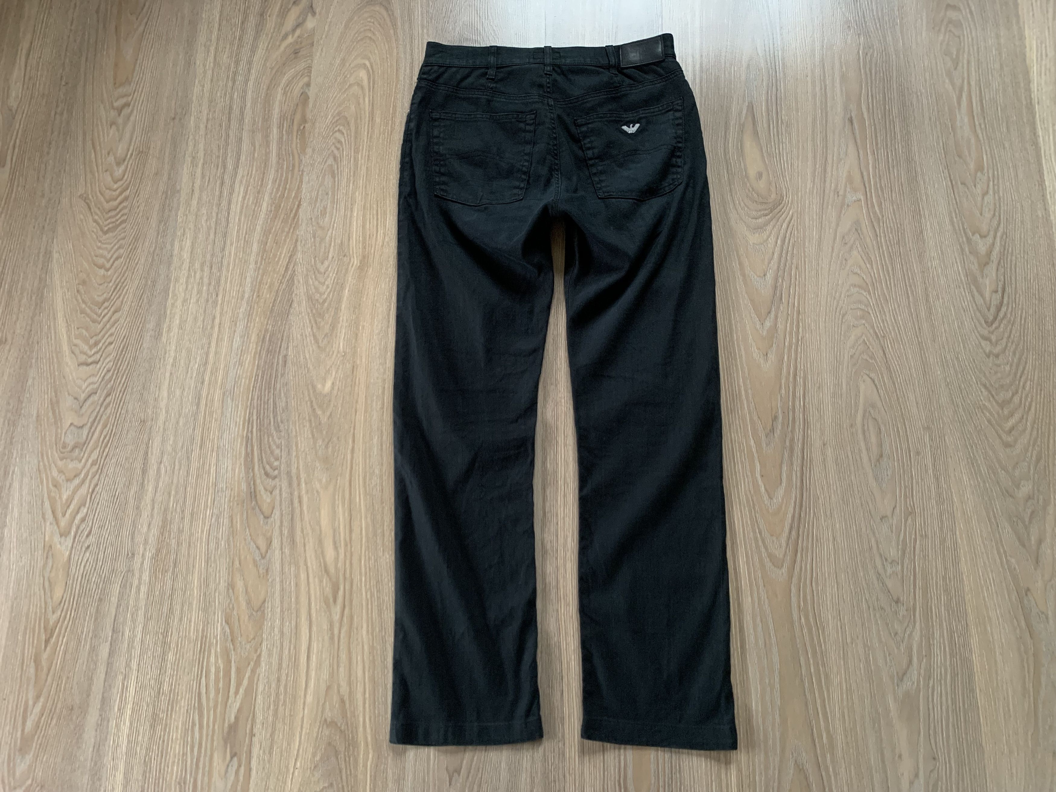 Giorgio Armani × Vintage Vintage Armani Linen Black Casual Pants Size US 32 / EU 48 - 3 Thumbnail