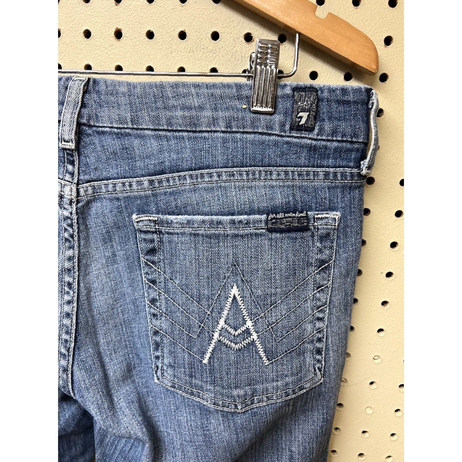 7 For All Mankind 7 For All Mankind Jeans Womens 34 Lexie Petite Blue Medium Denim Stretch Bootcut 5-Pocket Regular Size 24" / US 00 / IT 34 - 2 Thumbnail
