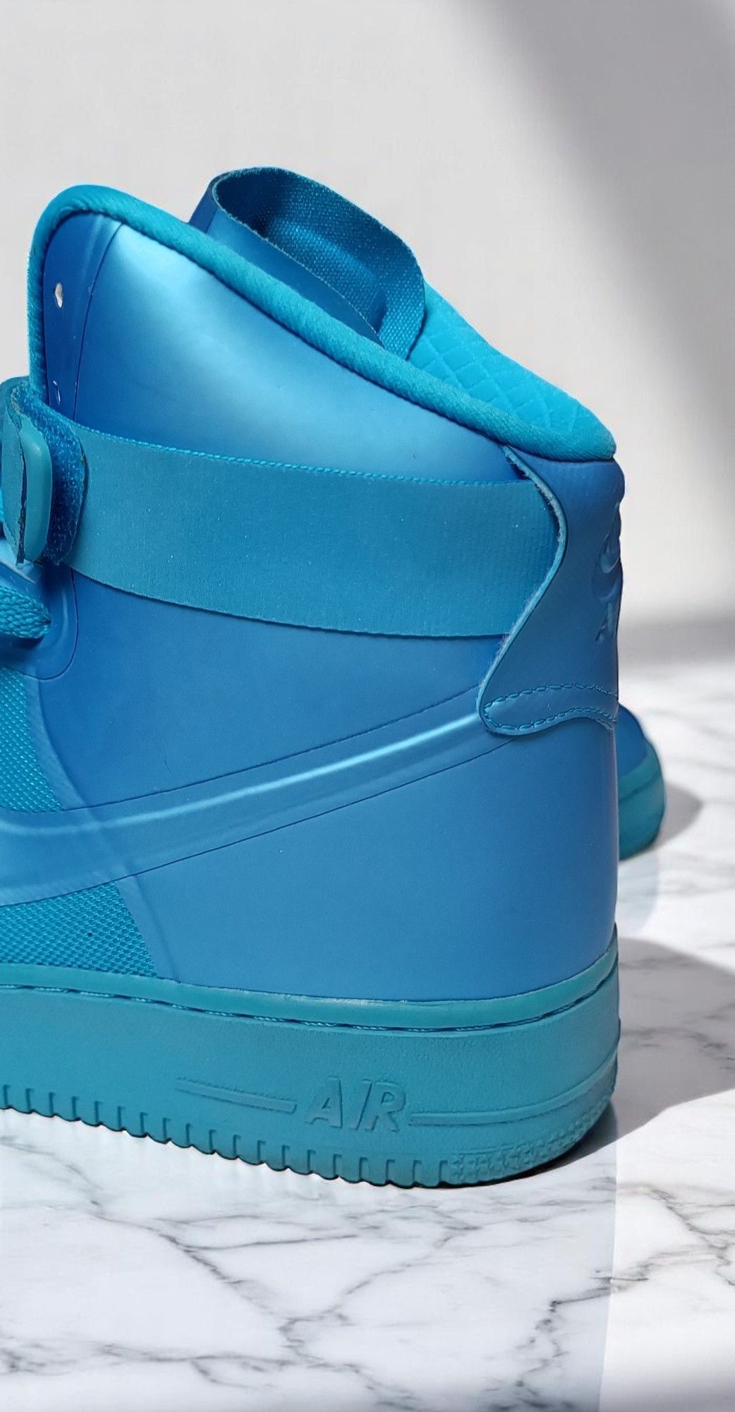Nike NIKE AIR FORCE 1 HI HYPERFUSE PRM 'BLUE GLOW' DS (2011) Size US 10 / EU 43 - 21 Thumbnail