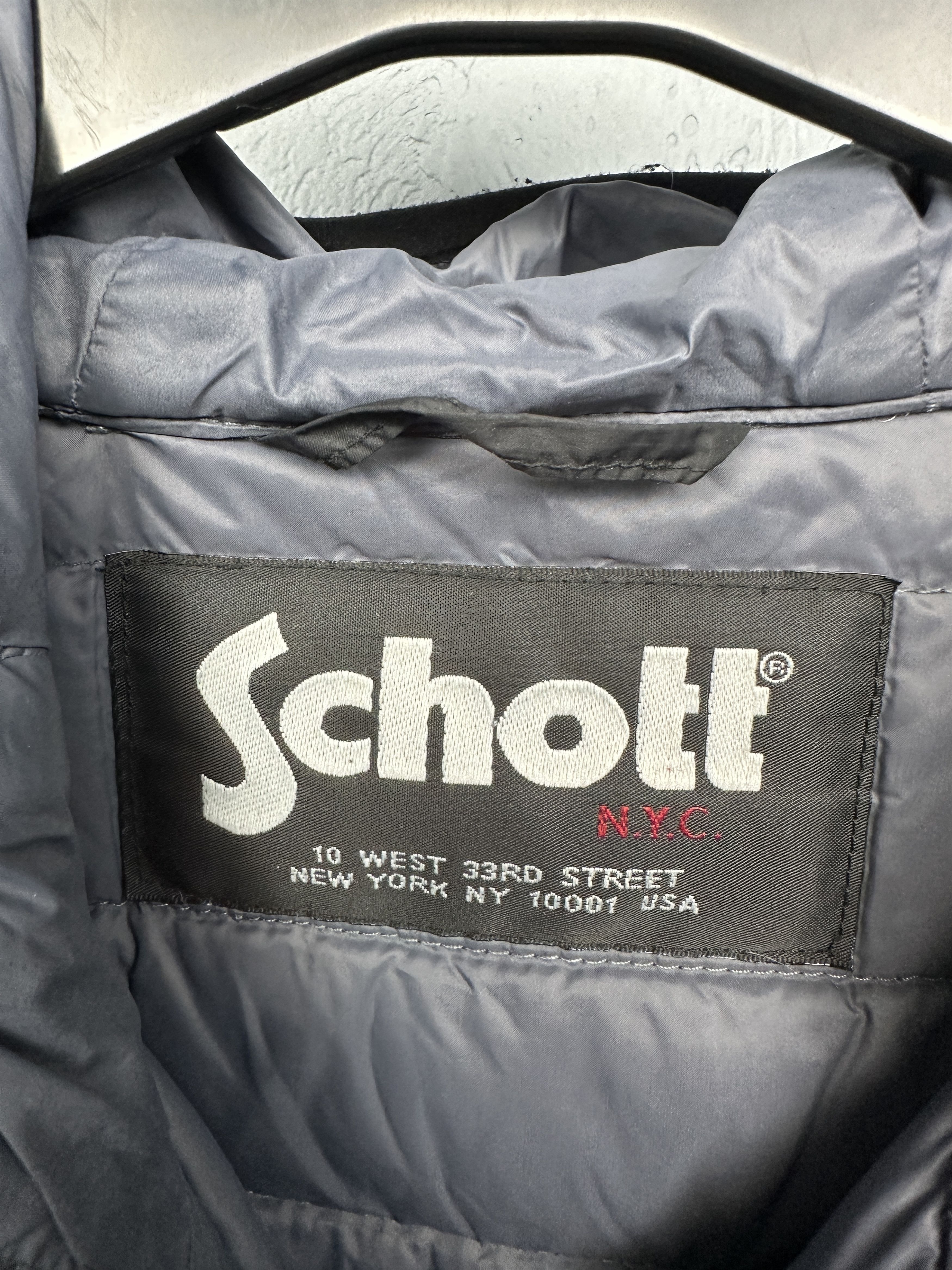 Schott Schott Nyc Mens Nylon Puffer Duck Down Jacket Size US M / EU 48-50 / 2 - 4 Thumbnail