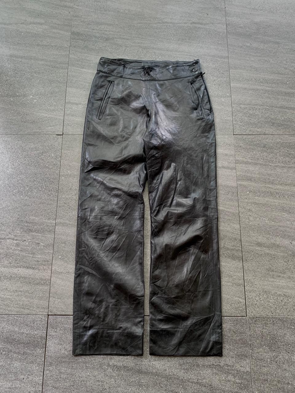 Gucci FREE TAX! Leather Trousers by Tom Ford Size US 29 - 1 Thumbnail