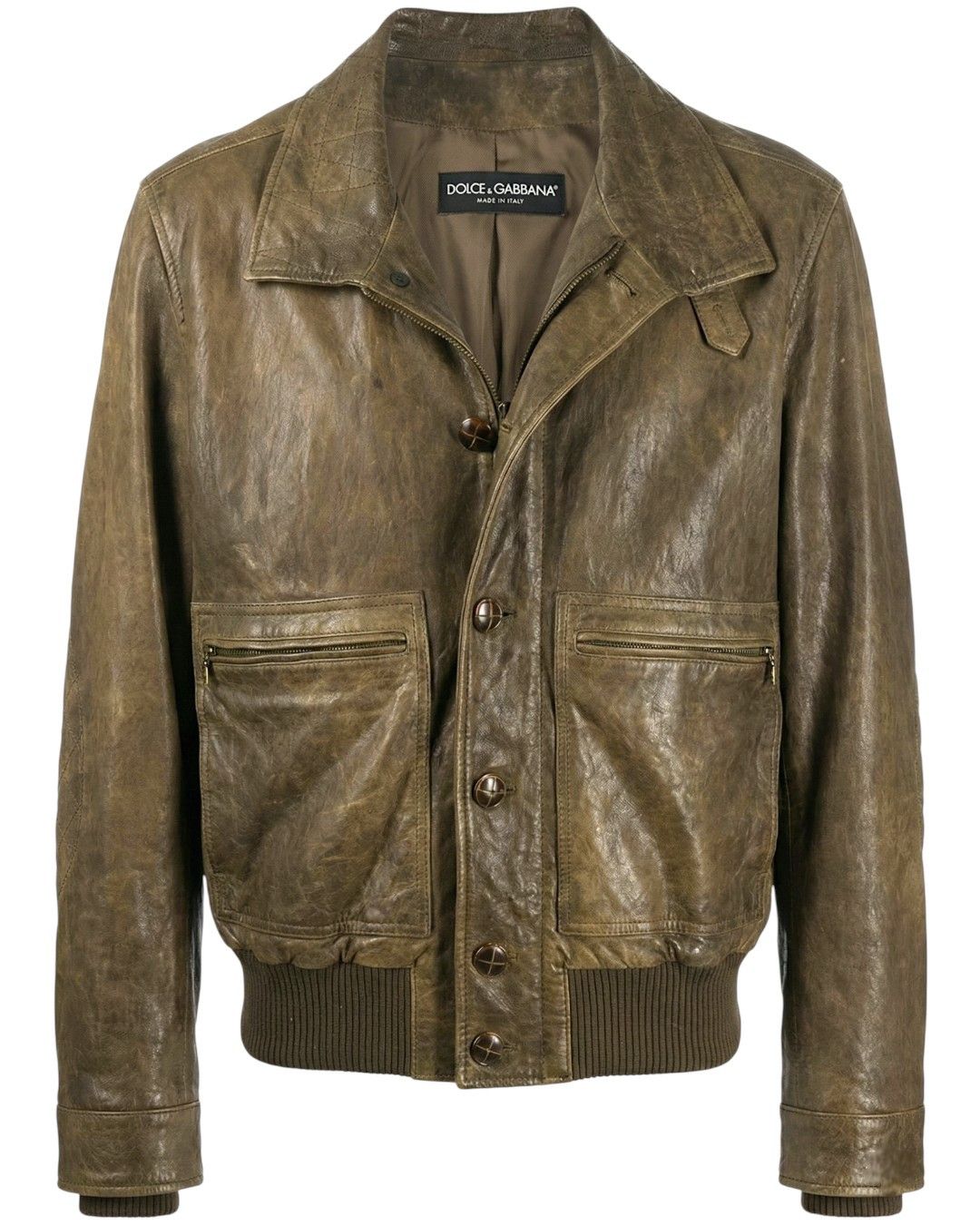 Dolce & Gabbana LAMBSKIN LEATHER JACKET Size US M / EU 48-50 / 2 - 1 Thumbnail