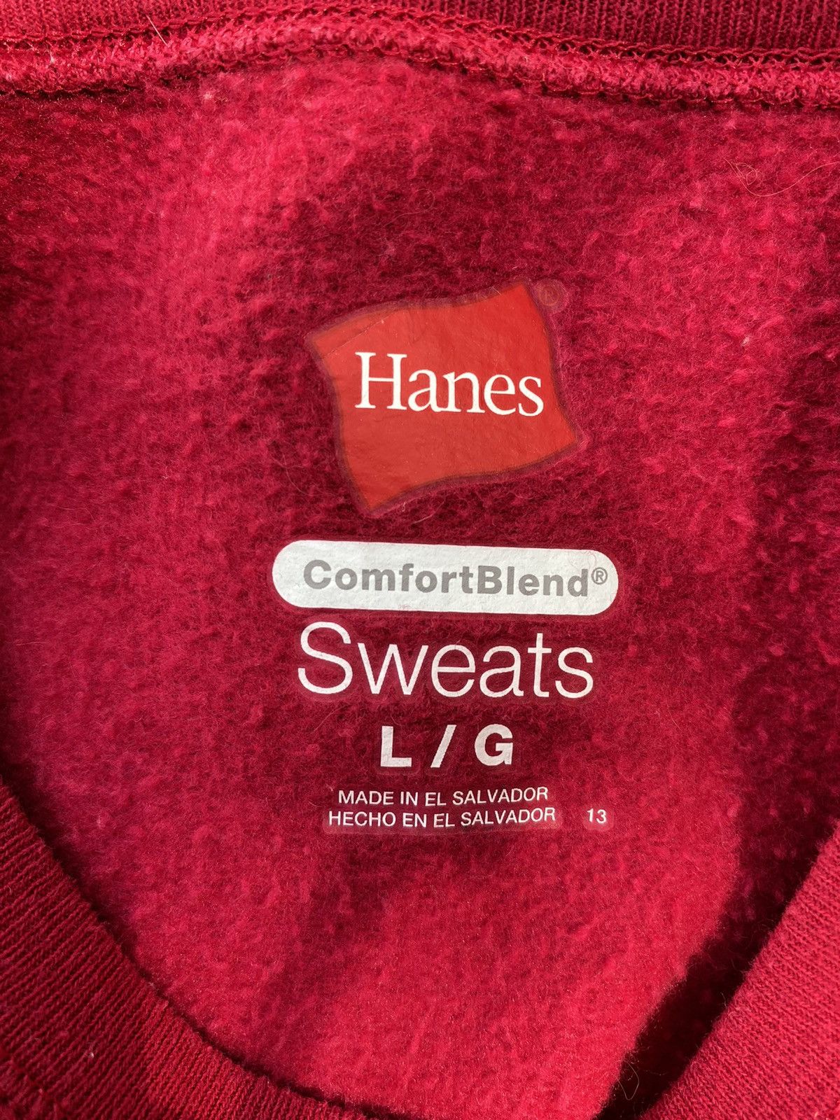 Hanes Hanes vintage red sweater Size US L / EU 52-54 / 3 - 11 Thumbnail