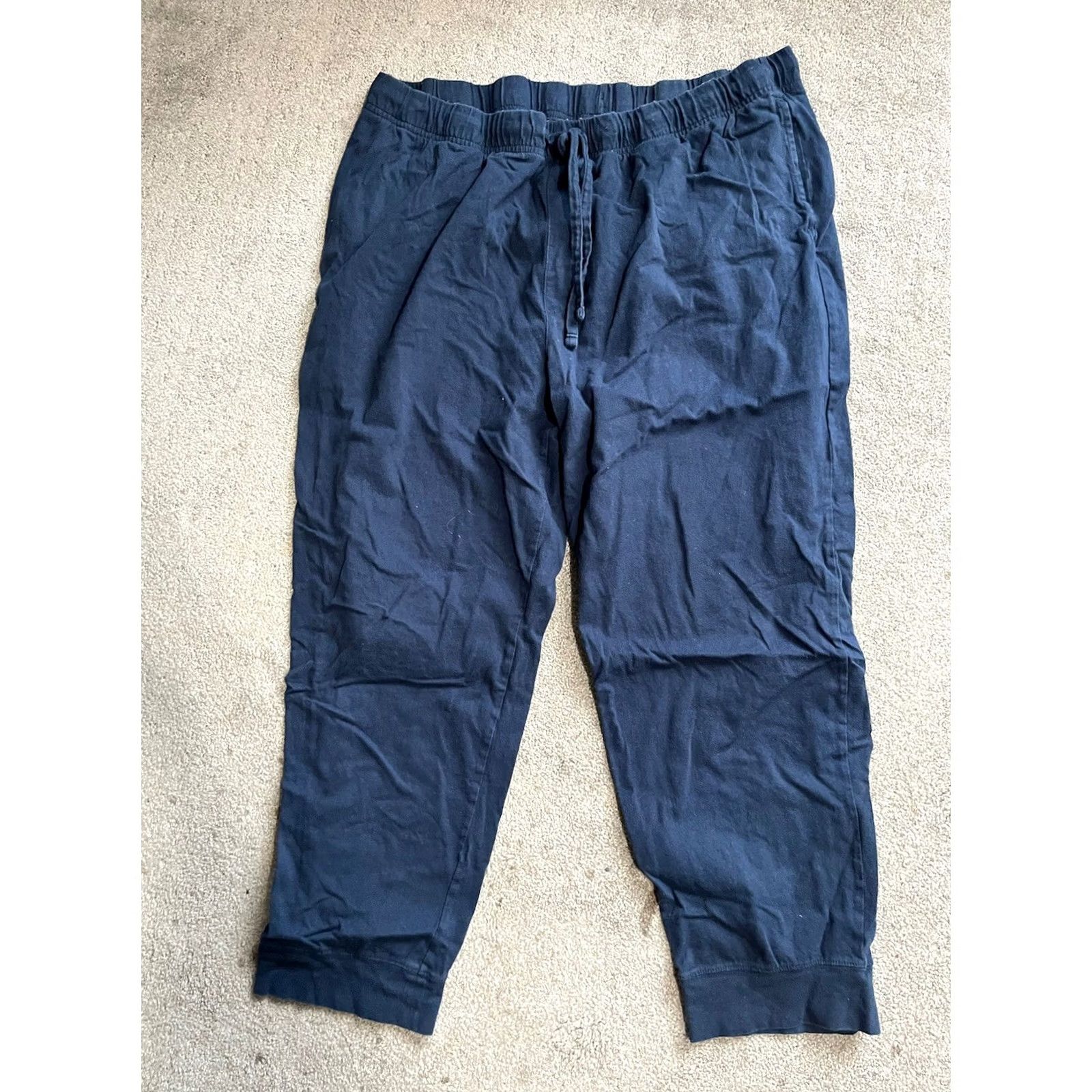 Vintage Sonoma Navy Blue Sleepwear Tapered Pants Men’s Size XL Size US 36 / EU 52 - 2 Thumbnail