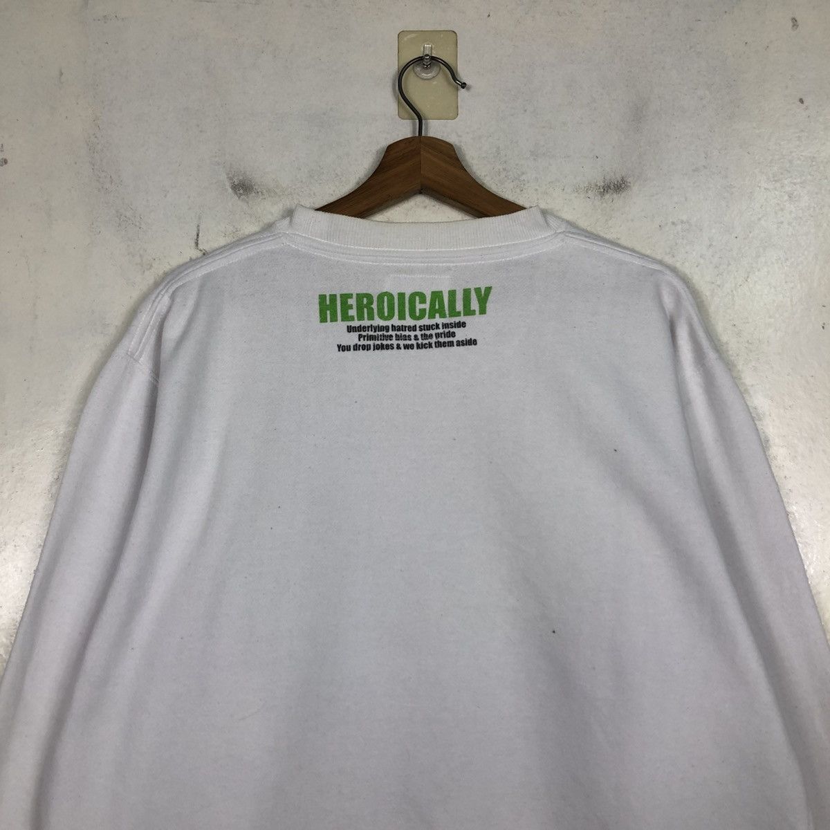 Japanese Brand 📌Vintage Sweatshirt Heroically Big Logo Punk Style Size US M / EU 48-50 / 2 - 11 Thumbnail