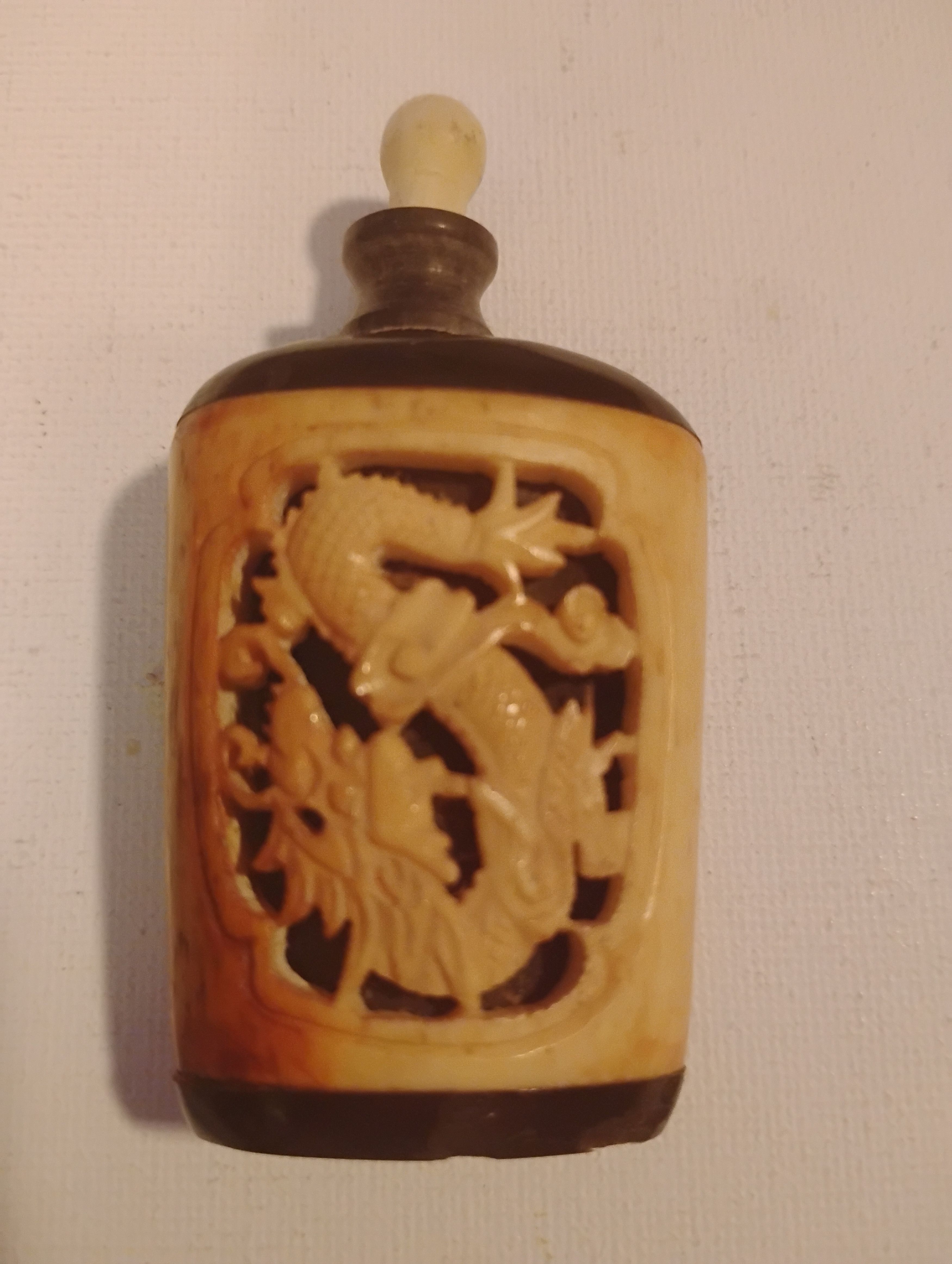 Vintage Old Asian Snuff Bottle Size ONE SIZE - 1 Thumbnail