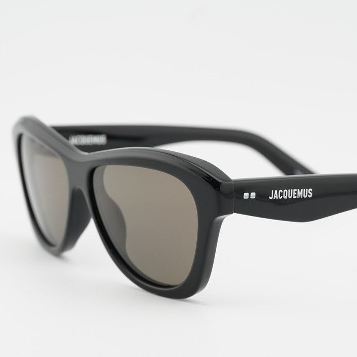 Jacquemus Jacquemus PALMIER JAC/59 C1 Sunglasses Black Cat Eye Frame Size ONE SIZE - 3 Thumbnail