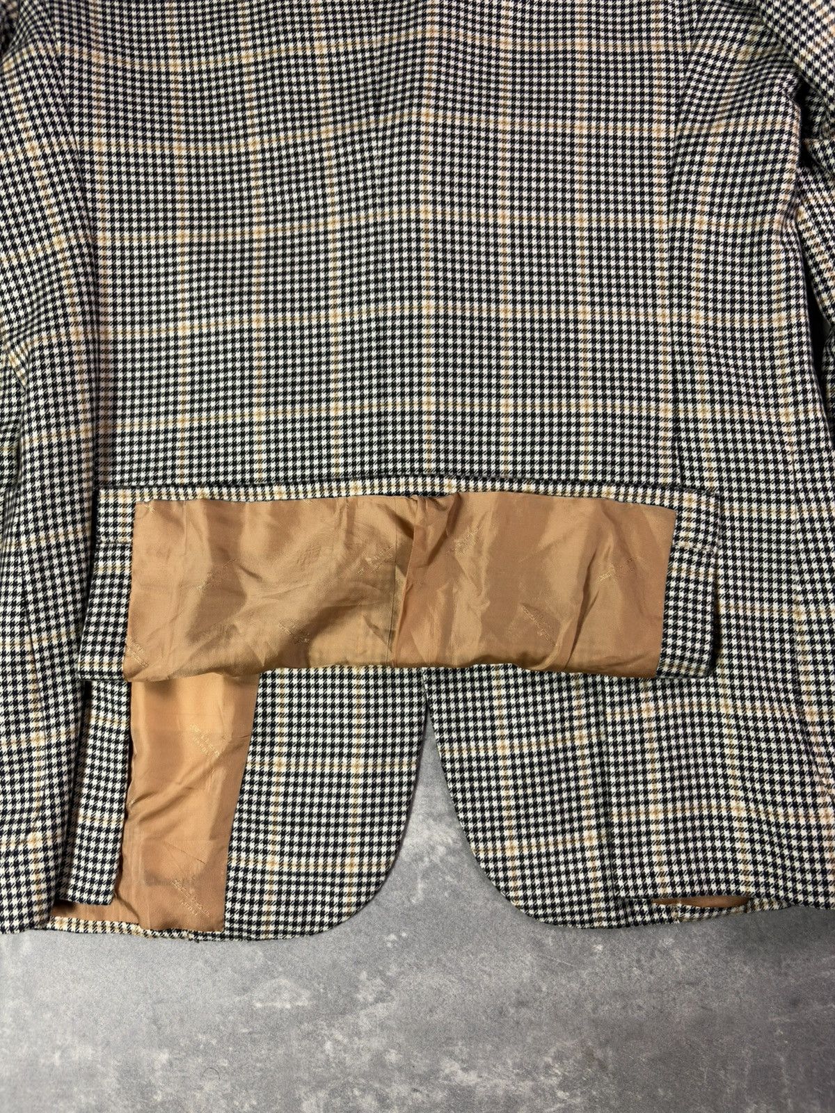 Kiton Kiton Napoli 100% Cashmere Plaid Check Grey Blazer Jacket 52 Size 42R - 17 Thumbnail