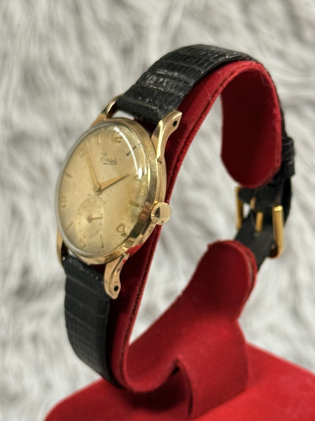 Vintage Vintage 1970’s EVERITE 15 jewels Manual Watch 9CT. Gold Size ONE SIZE - 3 Thumbnail