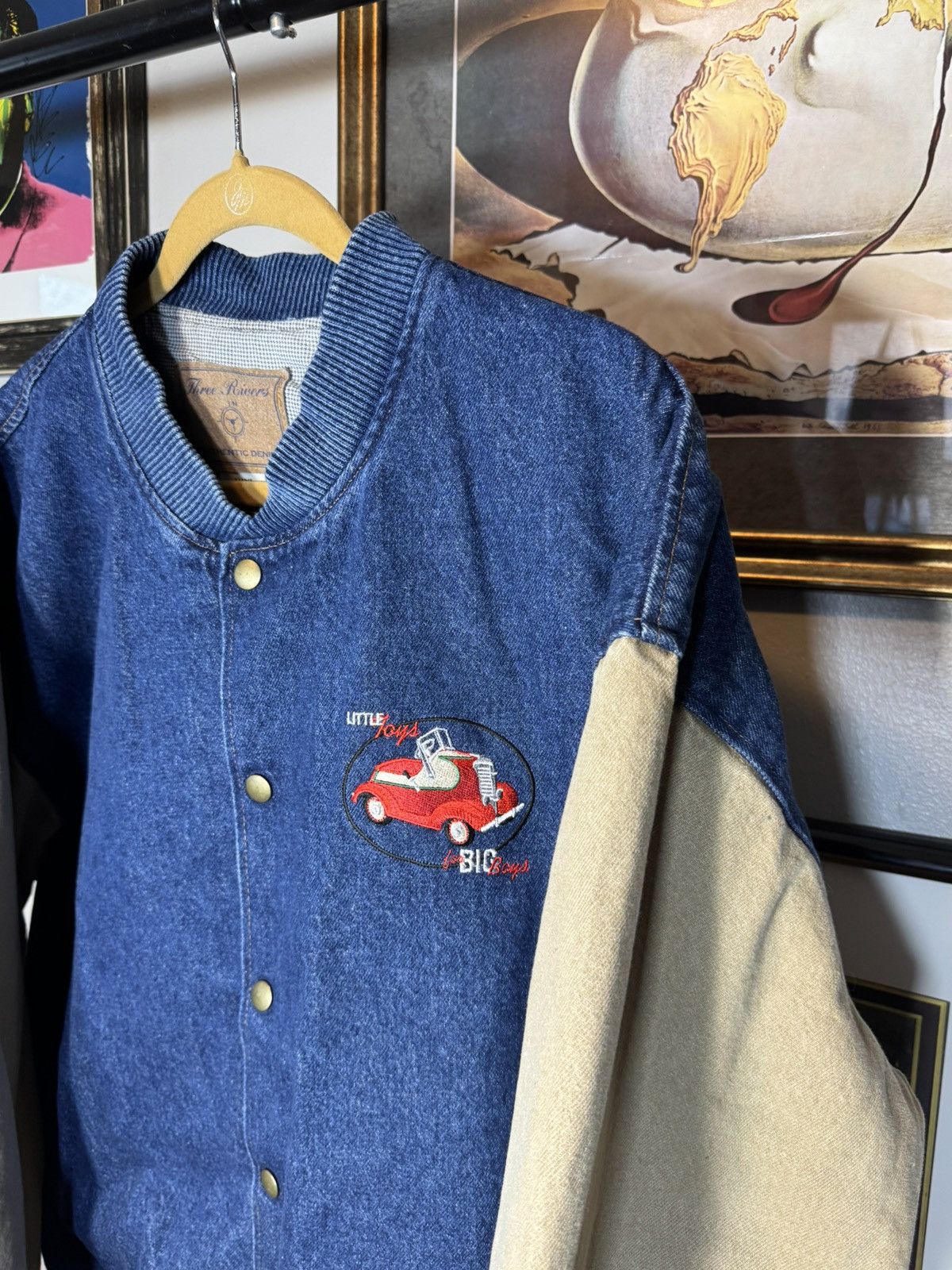 Vintage Vintage Two Tone Denim Jacket Size US XL / EU 56 / 4 - 3 Thumbnail