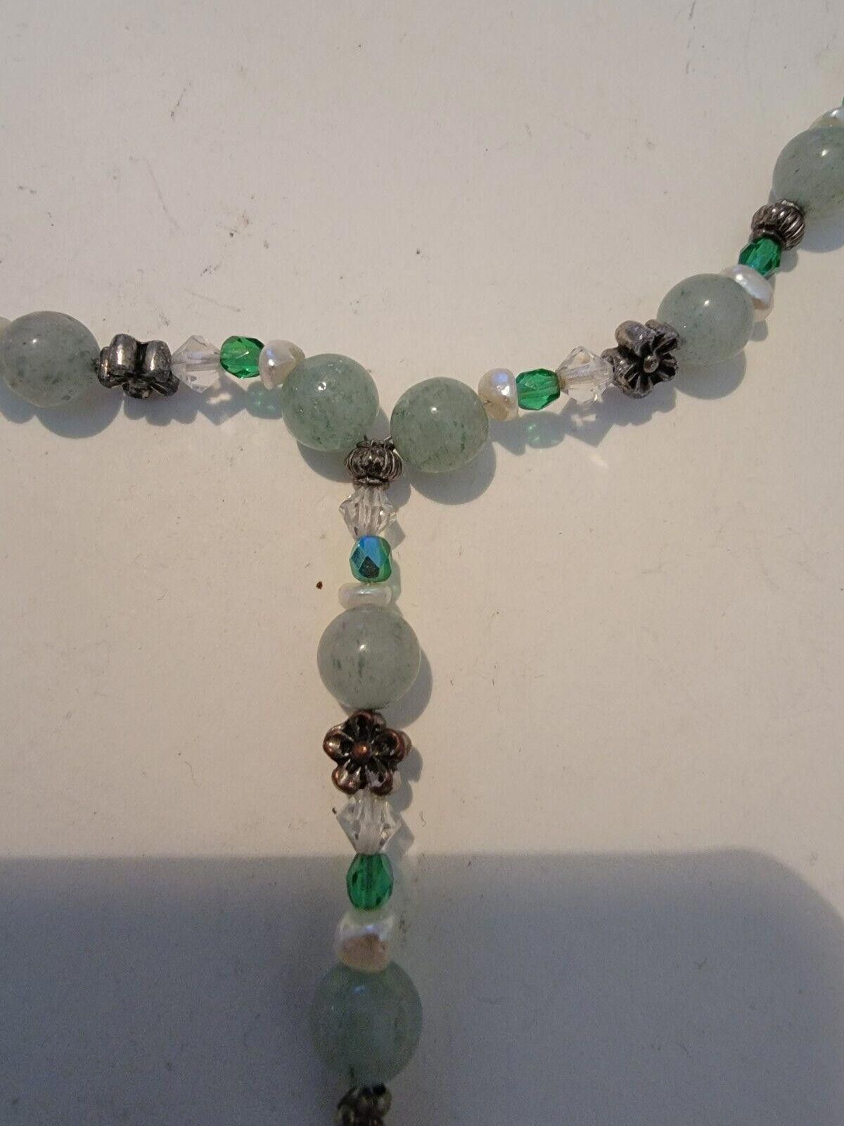 The Unbranded Brand Multi Color Beaded Bracelet Green Blue Crystal Size ONE SIZE - 4 Thumbnail