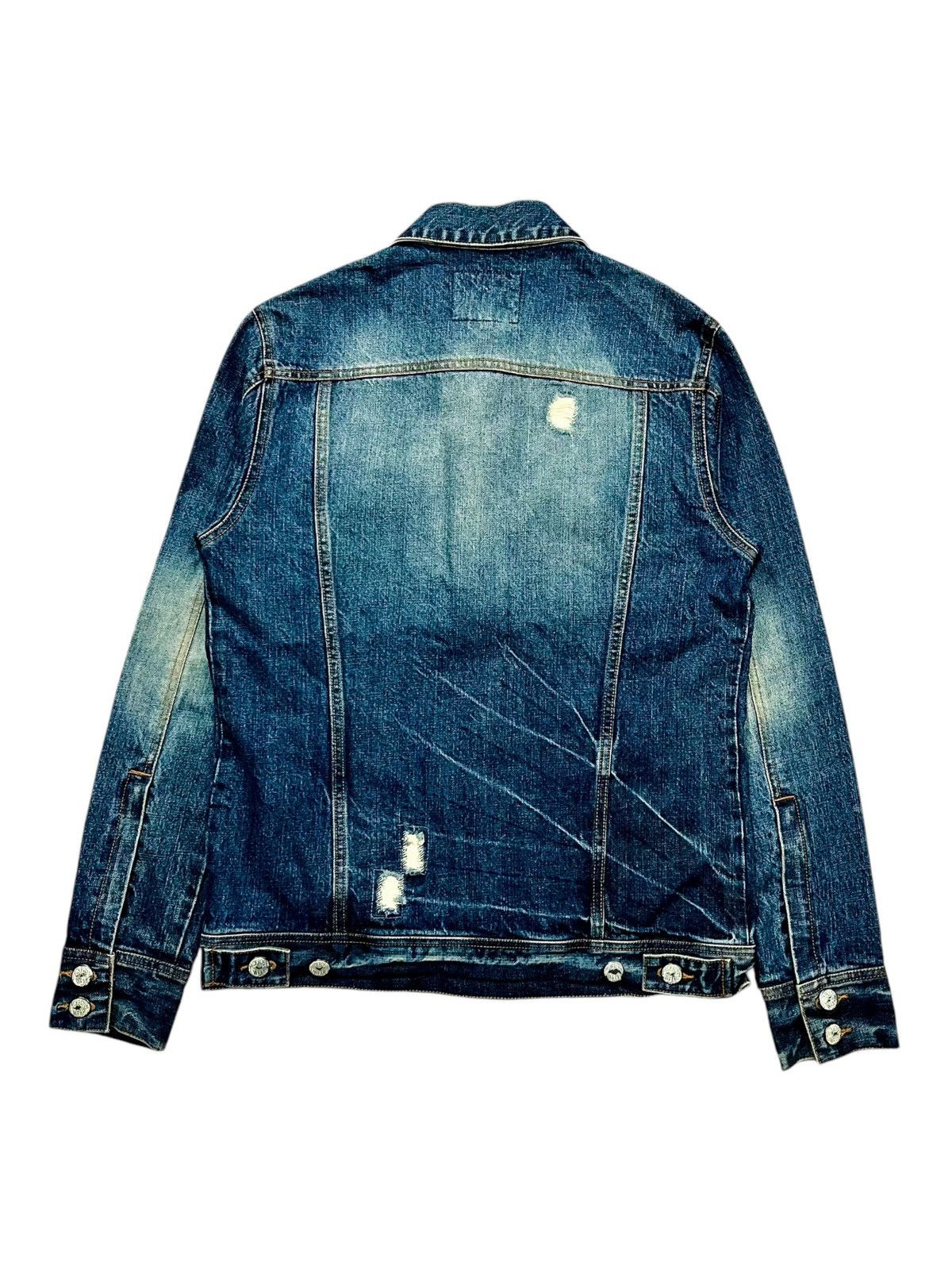 If Six Was Nine 2000s Jackrose - Crash Denim Cross Patch Jacket Size US M / EU 48-50 / 2 - 4 Thumbnail