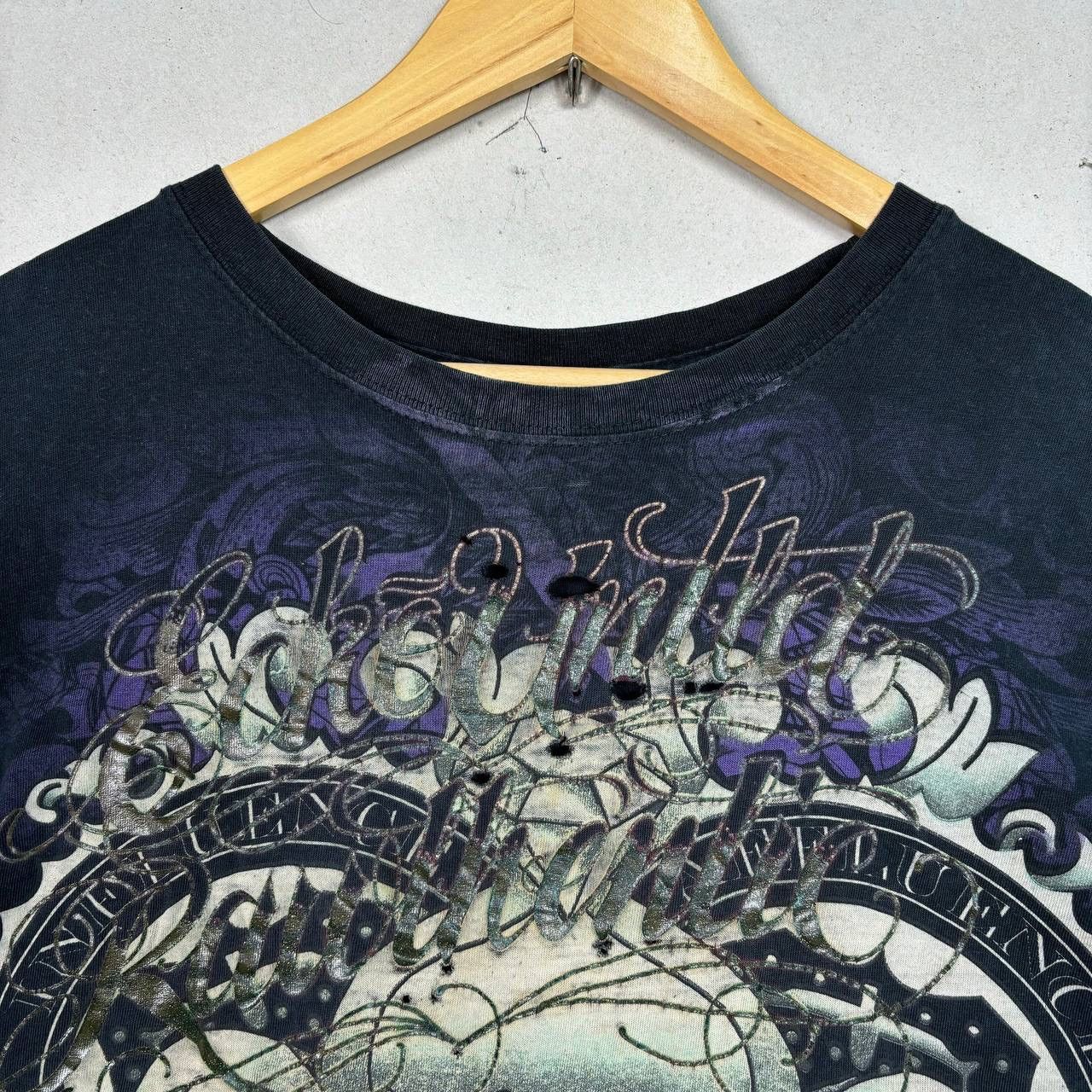 Ecko Unltd. × Vintage Oversized Y2K ECKO UNLTD Echo Overprint Skull Tshirt Size US XXL / EU 58 / 5 - 3 Thumbnail
