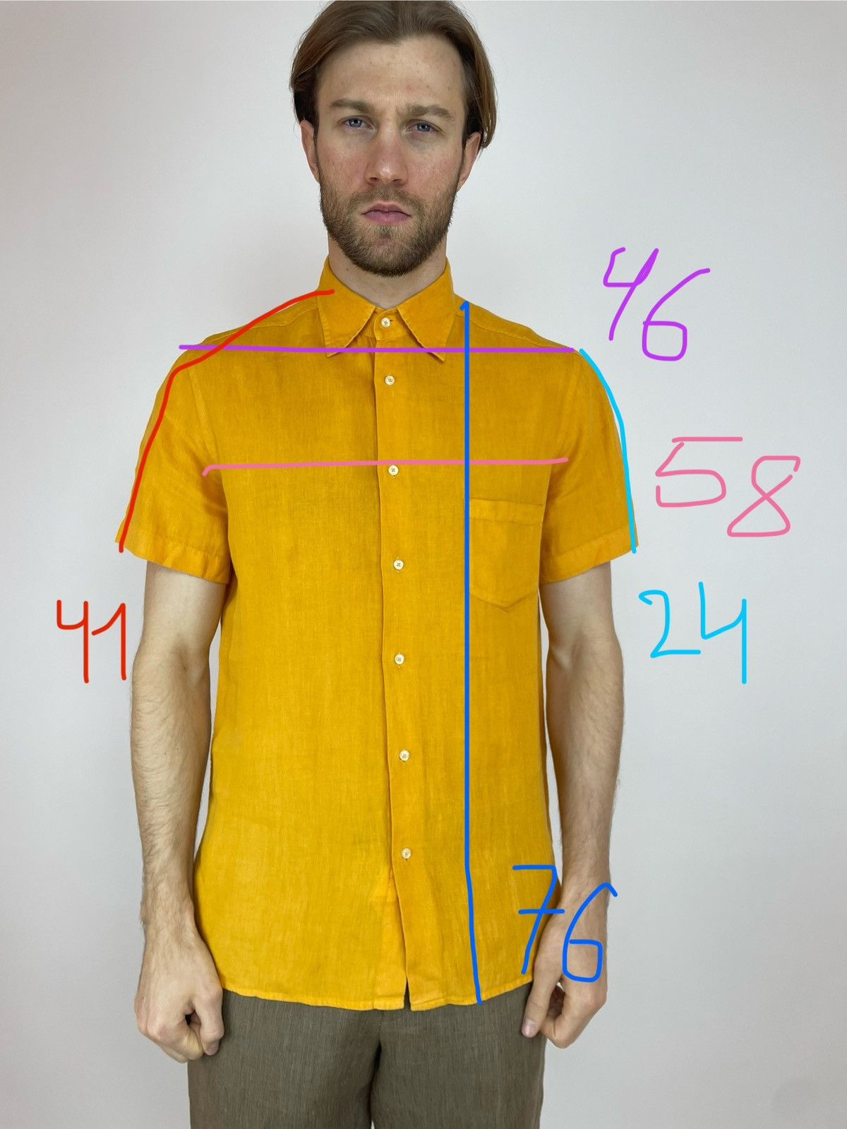 Etro ETRO linen Shirt Short sleeve Mens size XL Size US L / EU 52-54 / 3 - 15 Thumbnail