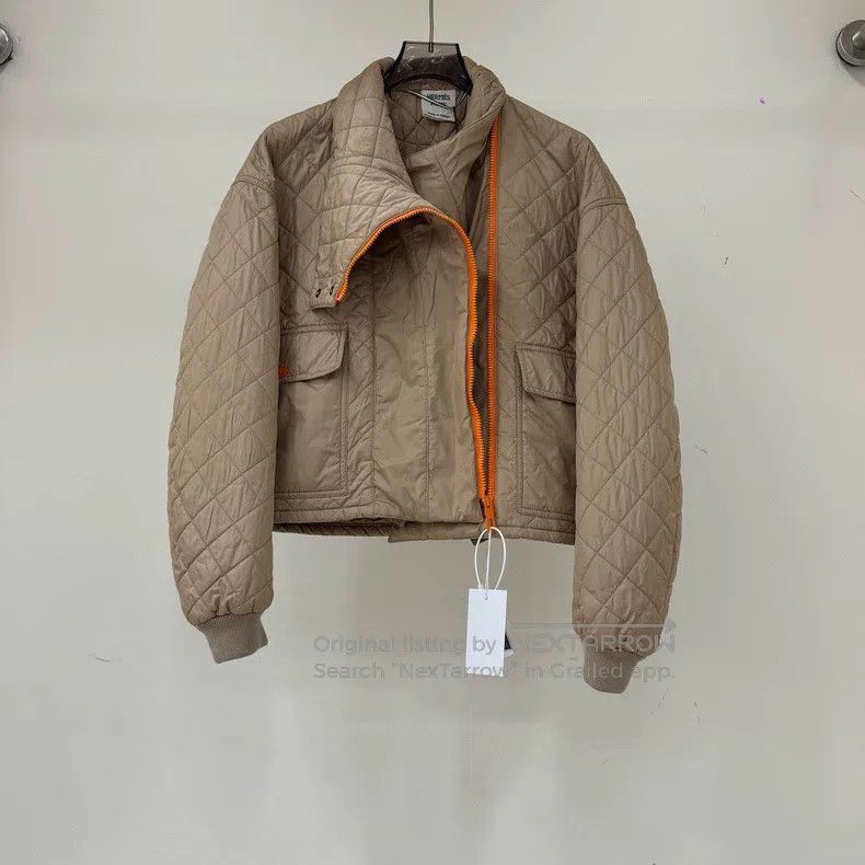 Hermes Hermes Khaki Collar Cashmere Cotton Jacket Size XS / US 0-2 / IT 36-38 - 2 Thumbnail