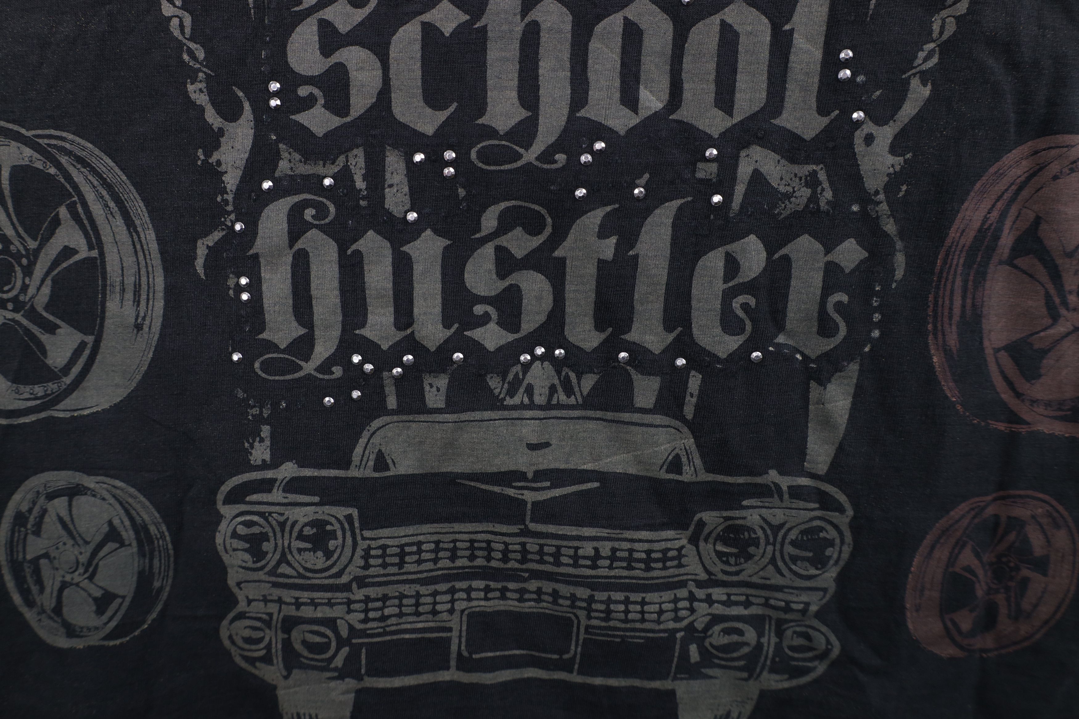 Vintage Vintage Y2K Streetwear School Hustles Rap Hip Hop T-Shirt Size US XXL / EU 58 / 5 - 7 Thumbnail