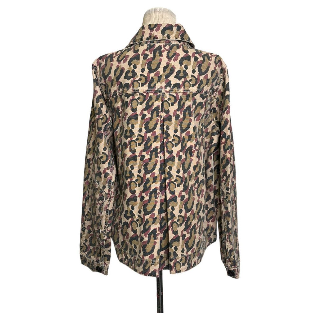 Veronica Beard Veronica Beard leopard print denim button jacket size Large Size L / US 10 / IT 46 - 2 Thumbnail