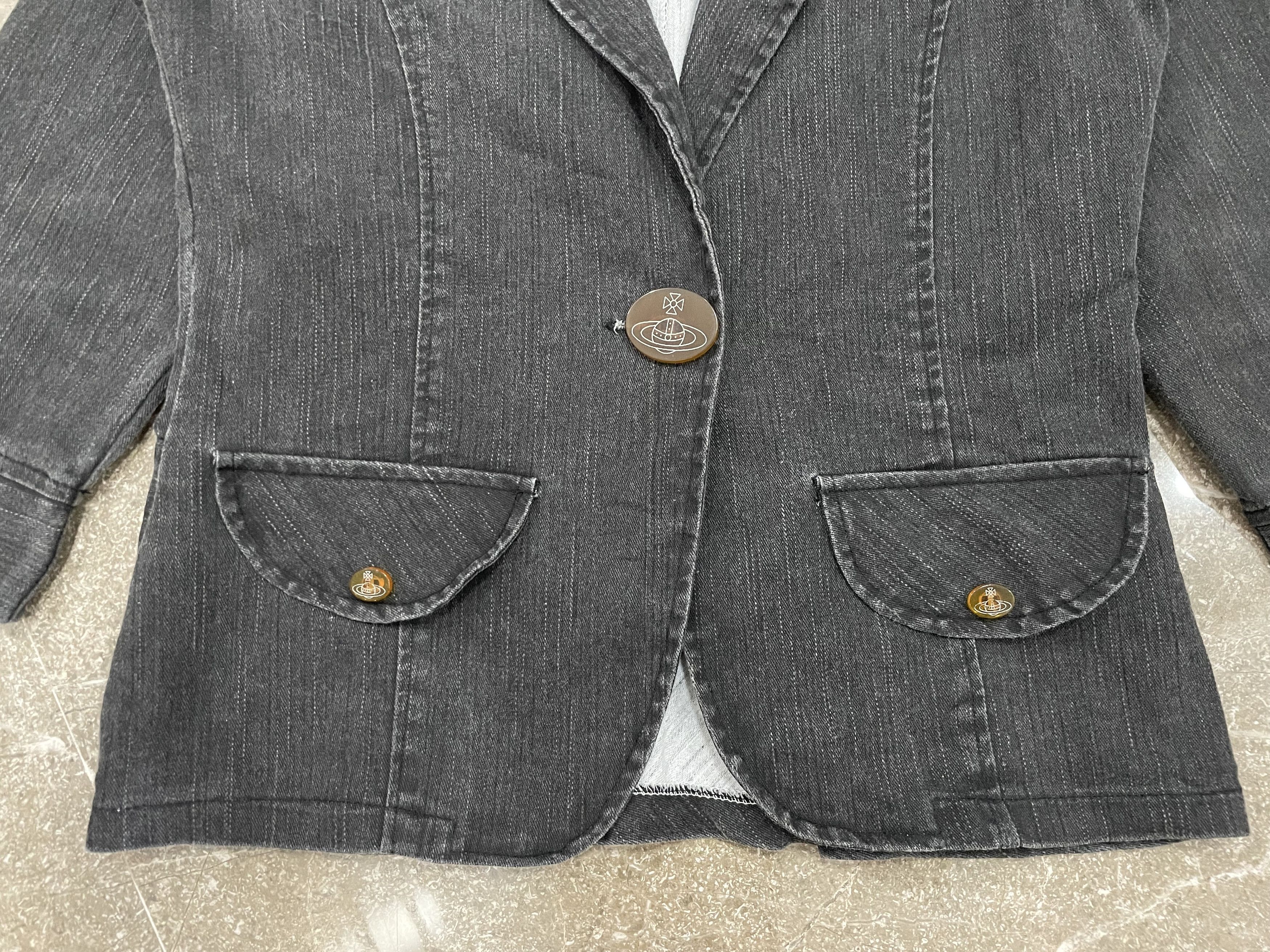 Vivienne Westwood Vivienne Westwood Red Label Denim Blazer - Y2k Size M / US 6-8 / IT 42-44 - 5 Thumbnail