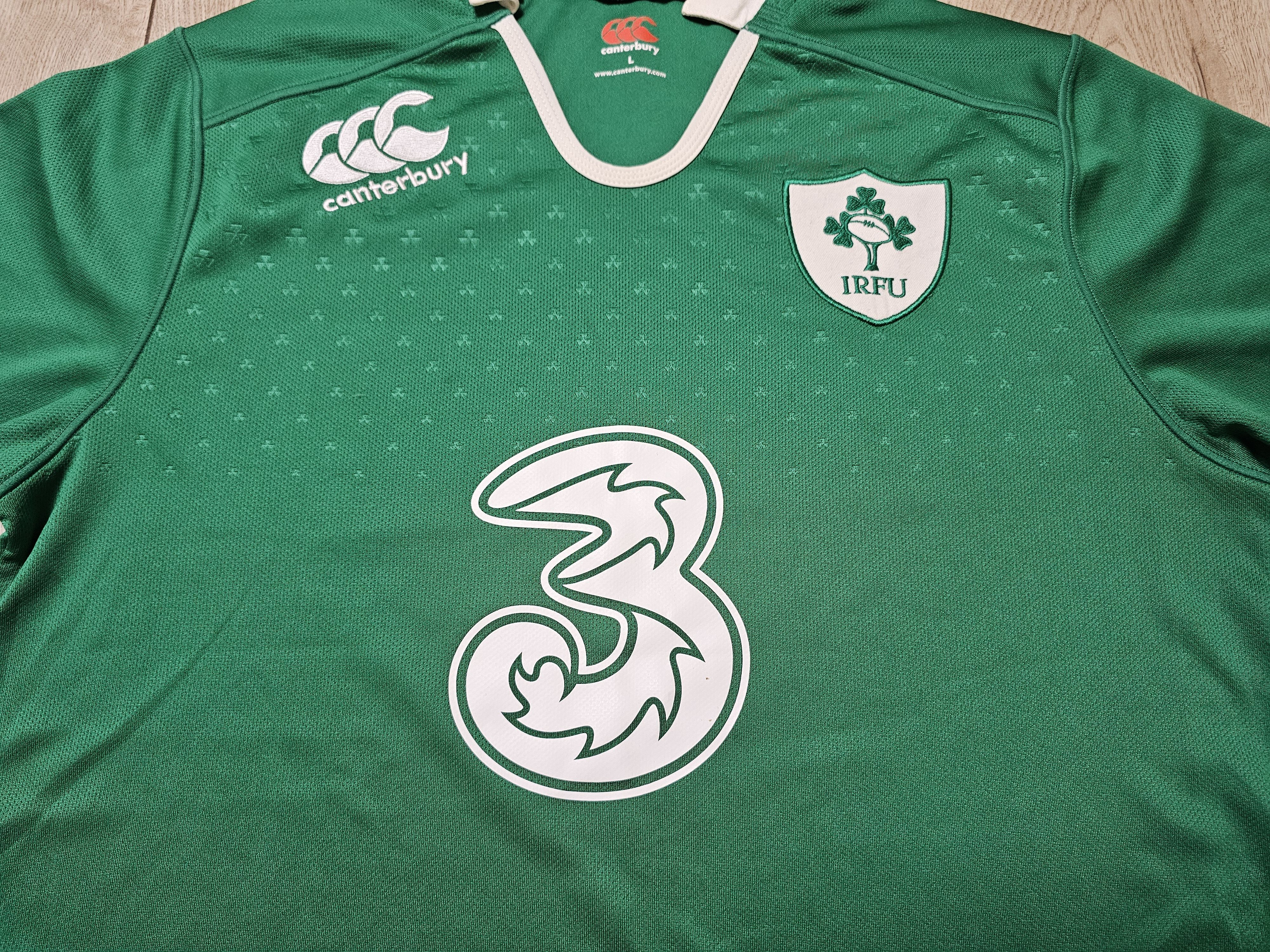 Canterbury of New Zealand IRELAND RUGBY JERSEY IRFU RUGBY SHIRT IRELAND JERSEY Size US L / EU 52-54 / 3 - 3 Thumbnail