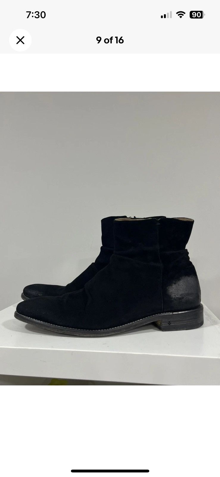 John Varvatos Morrison suede sharpei boot. Size 9.5 Size US 9.5 / EU 42-43 - 2 Thumbnail