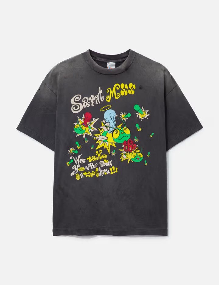Saint Michael o1mle0326 Saint MX6 Short Sleeve Tee Shirt in Black Size US XL / EU 56 / 4 - 1 Thumbnail