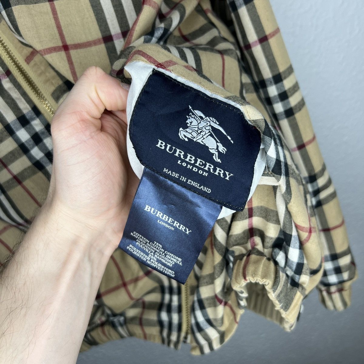 Burberry London Nova Check Jacket Reversible Beige