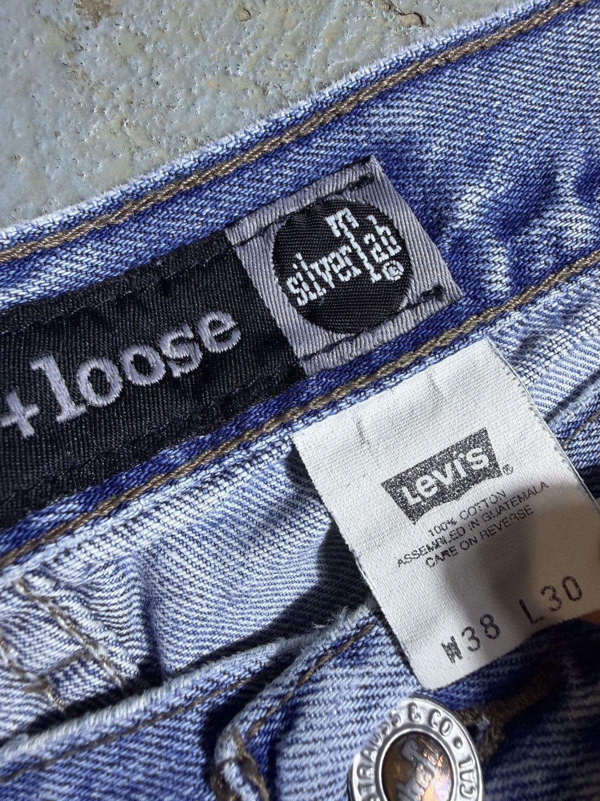 Levi's Vintage Distressed Silver Tab Levi’s denim jeans Size US 38 / EU 54 - 4 Thumbnail