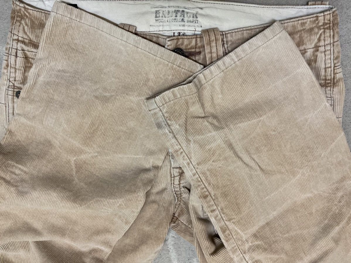 Japanese Brand Distressed Bartack Corduroy Bush Pants Size US 30 / EU 46 - 22 Thumbnail