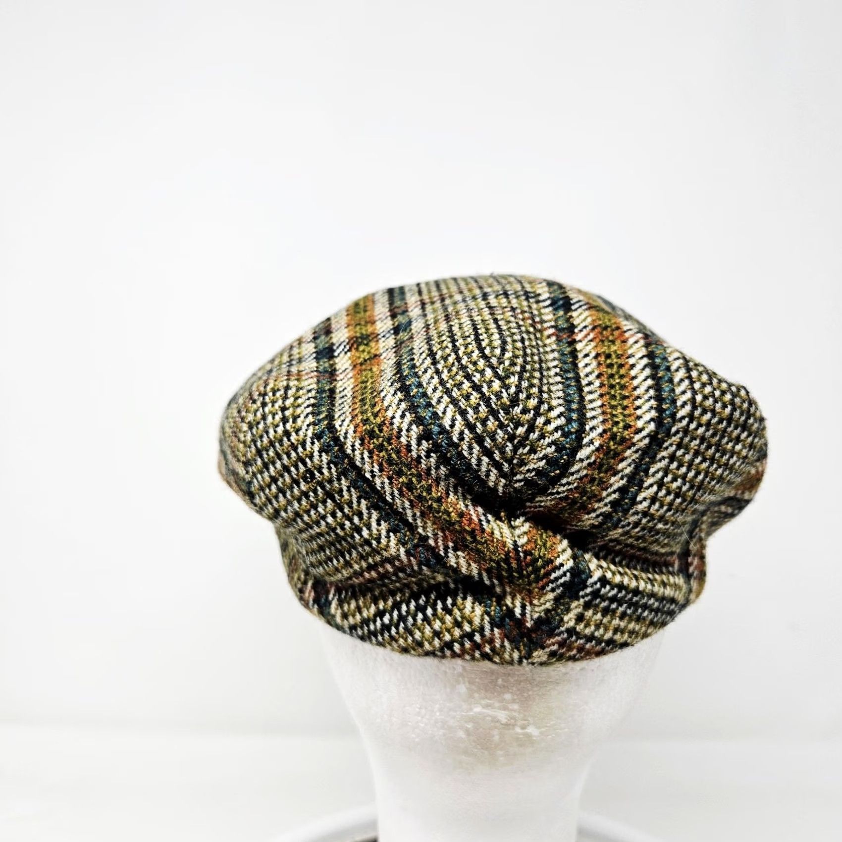 Vintage Vintage Forsyth of Edinburgh Flat Cap Mens 6 7/8 Wool Plaid Tweed Size ONE SIZE - 4 Thumbnail