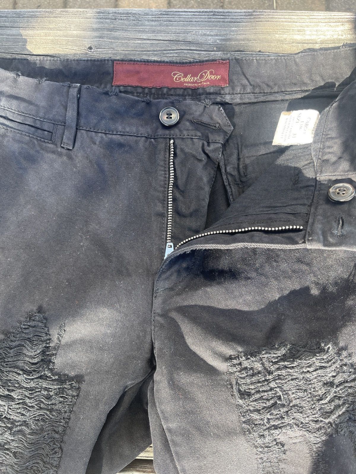 Other Cellar Door Patched Cargo pants Italian designer L1R Smoke Size US 31 - 3 Thumbnail