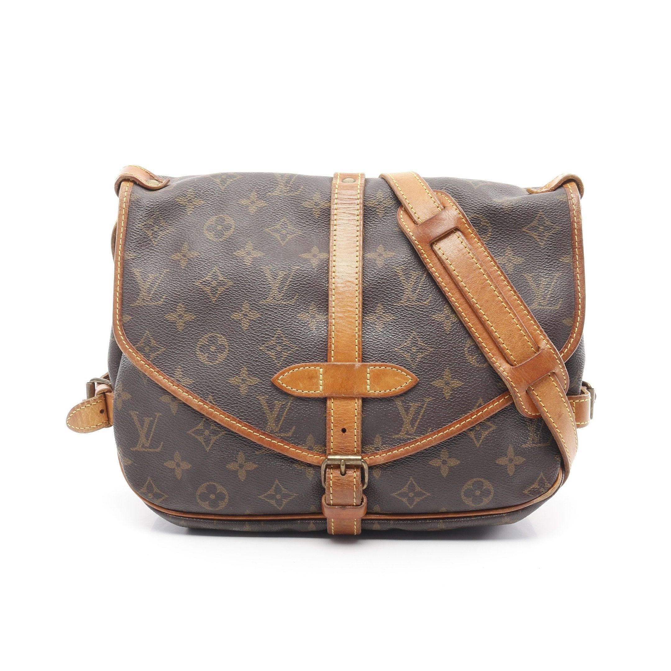 Louis Vuitton Louis Vuitton Saumur 30 Monogram Shoulder Bag Leather Brown Size ONE SIZE - 1 Thumbnail