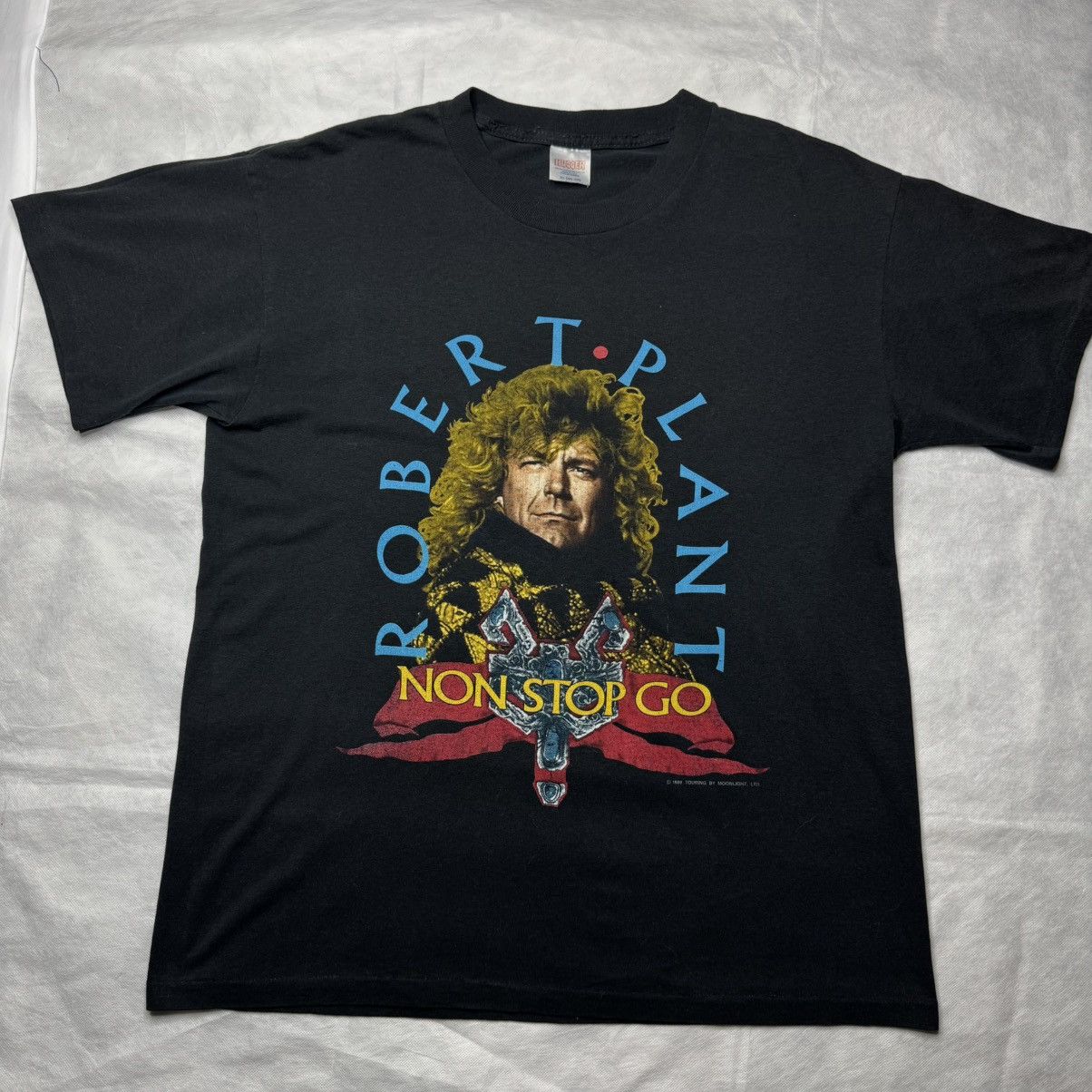 Led Zeppelin Title: 1988 Robert Plant Tour Tee XL VTG Hugger Tag Shirt Size US XL / EU 56 / 4 - 1 Thumbnail